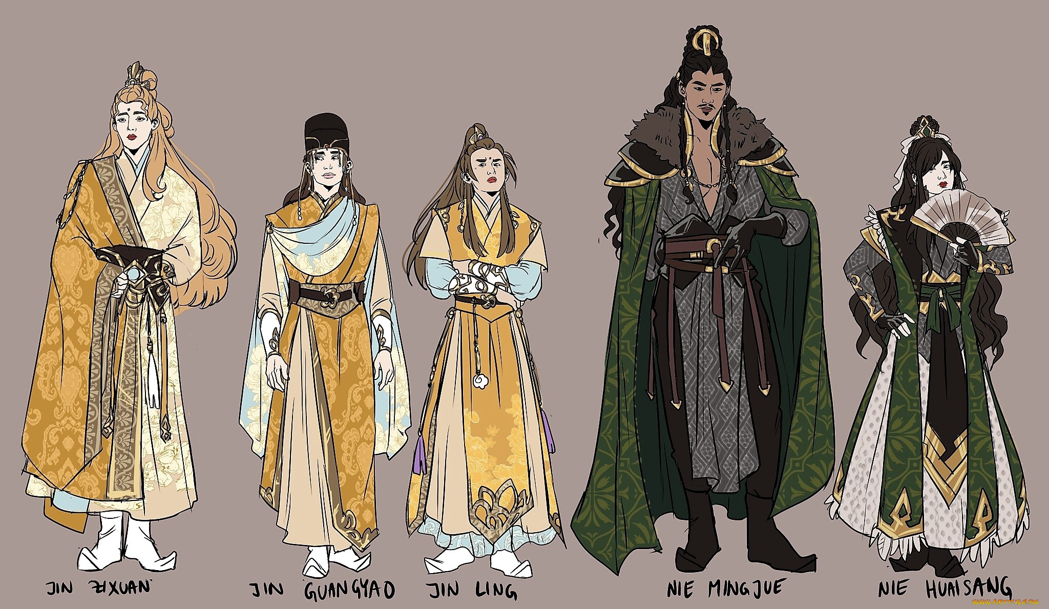 рисованное, кино, , мультфильмы, цзинь, цзисюань, гуанъяо, лин, не, минцзюэ, хуайсан