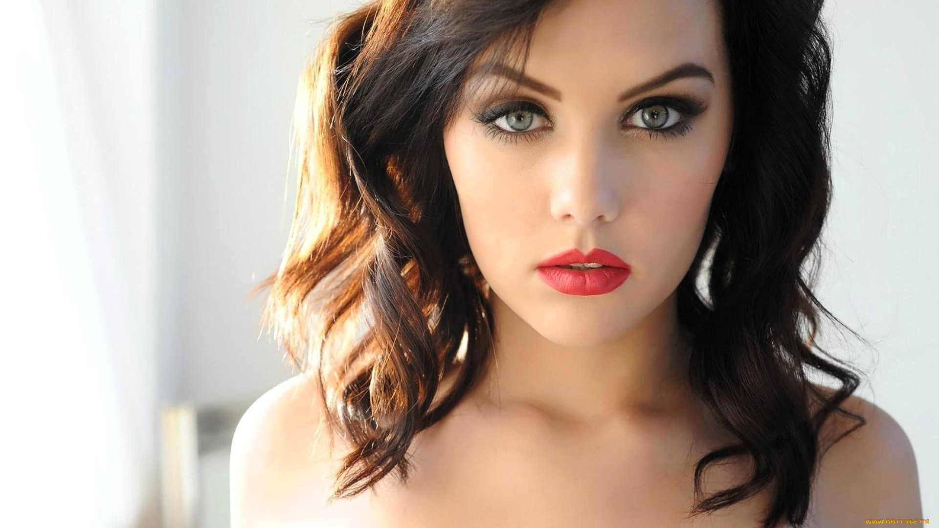 девушки, melissa, clarke, шатенка, лицо