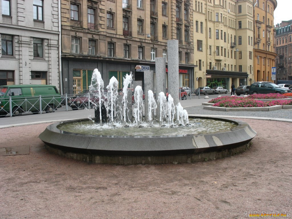 города, фонтаны