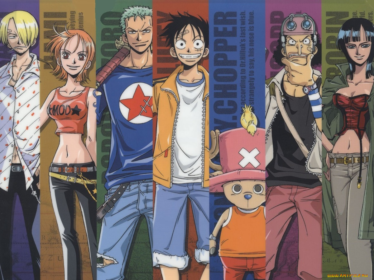 аниме, one, piece, nami, monkey, d, luffy, nico, robin, sanji, roronoa, zoro, chopper, usopp