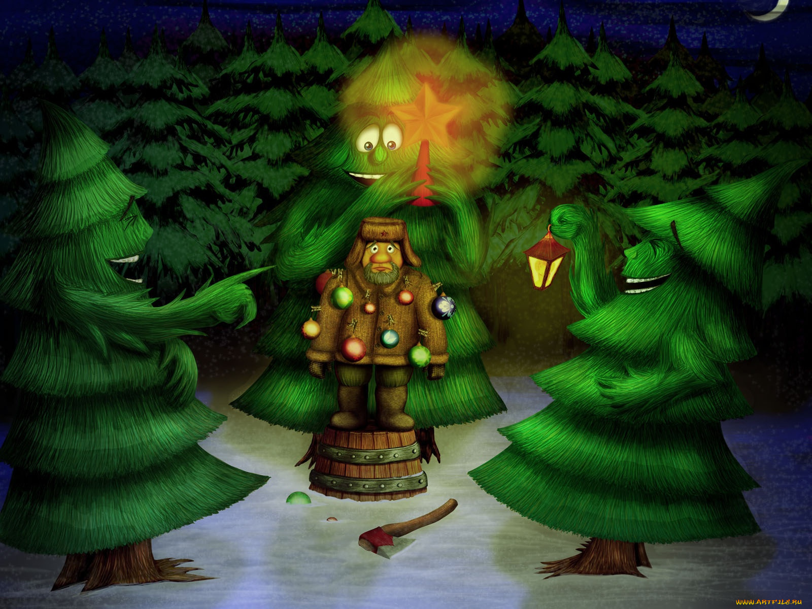 праздничные, рисованные