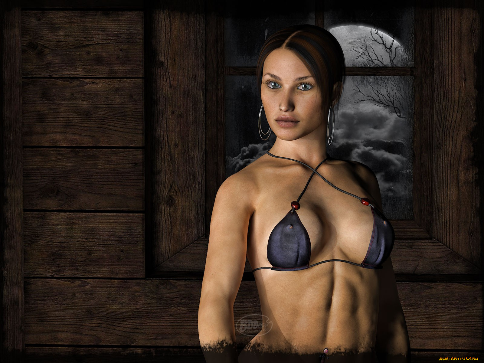 3д, графика, people, люди, девушка, окно