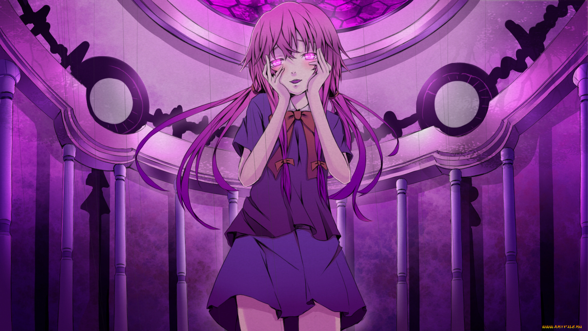 аниме, mirai, nikki, юно, касай