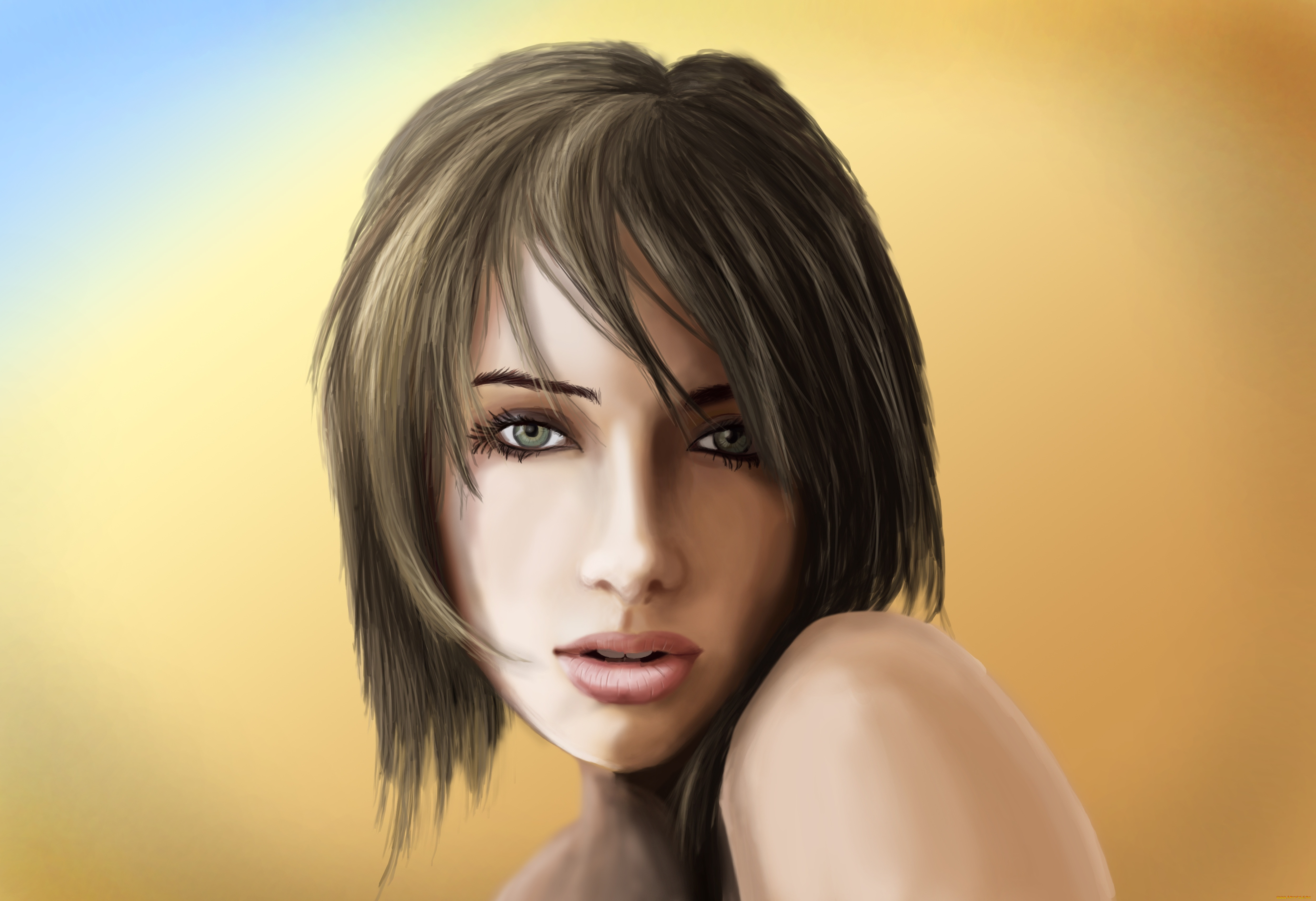 susan, coffey, рисованные, люди, девушка