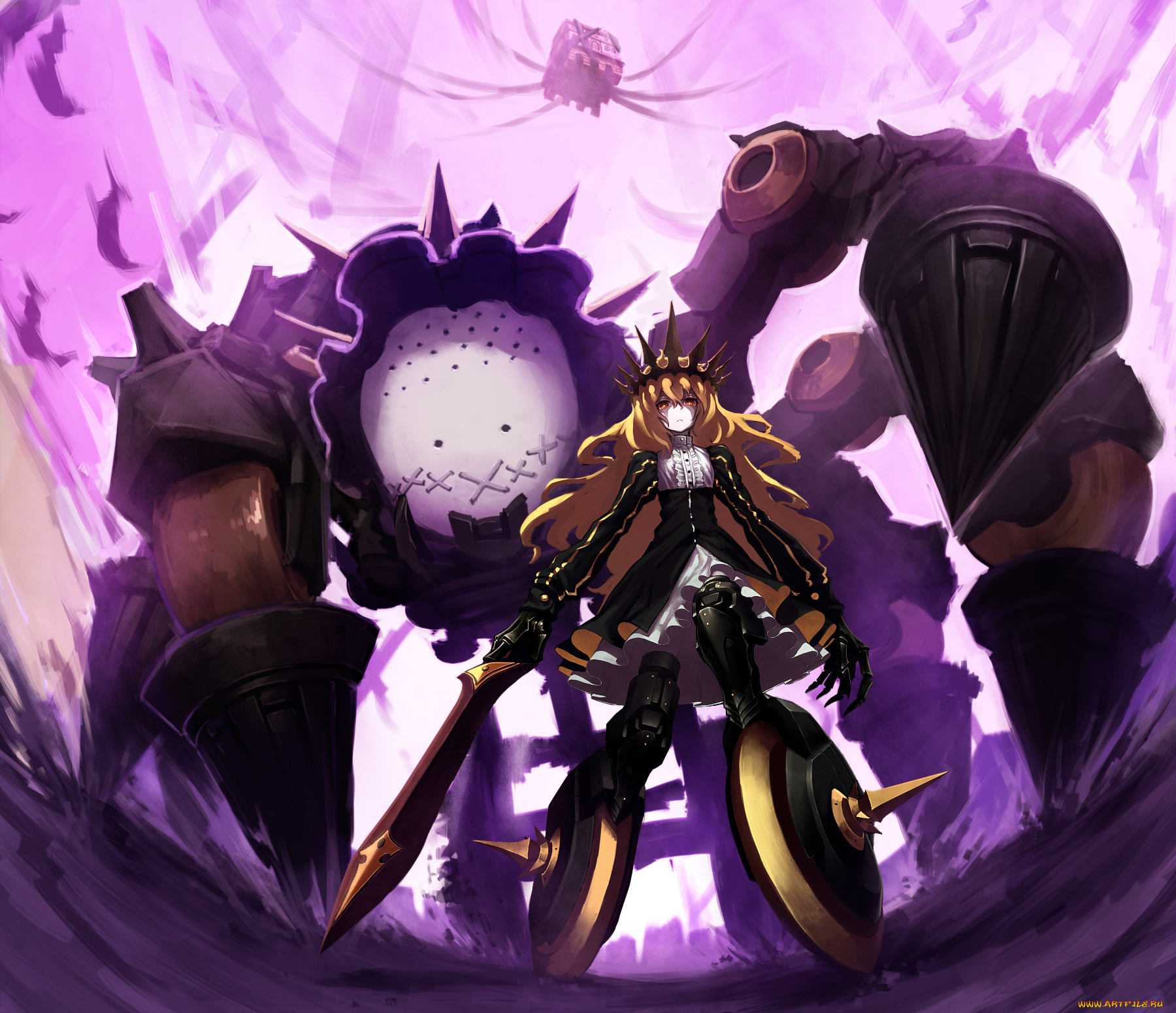 аниме, black, rock, shooter, chariot