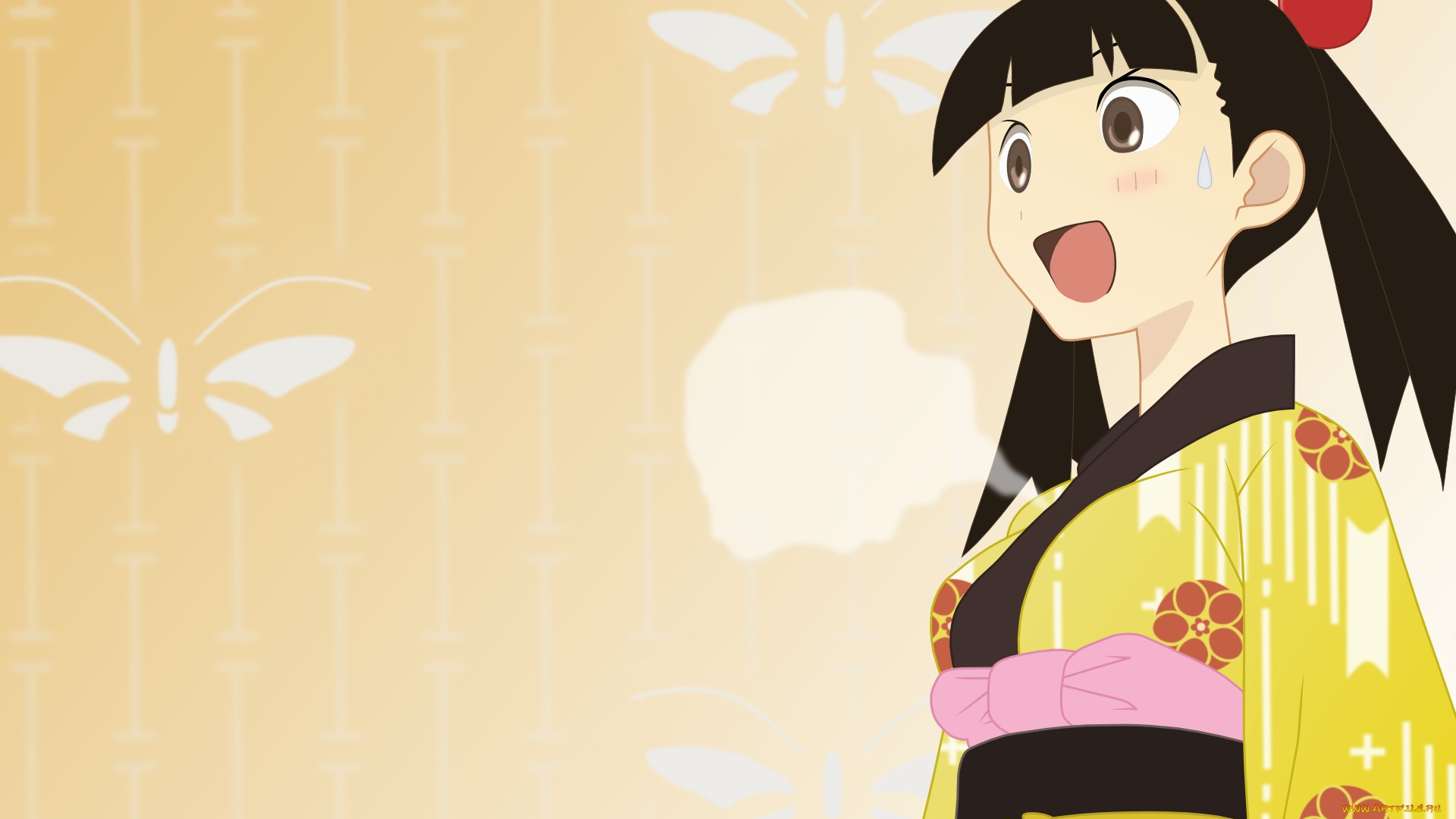 sayonara, zetsubo, sensei, аниме, кимоно, девочка