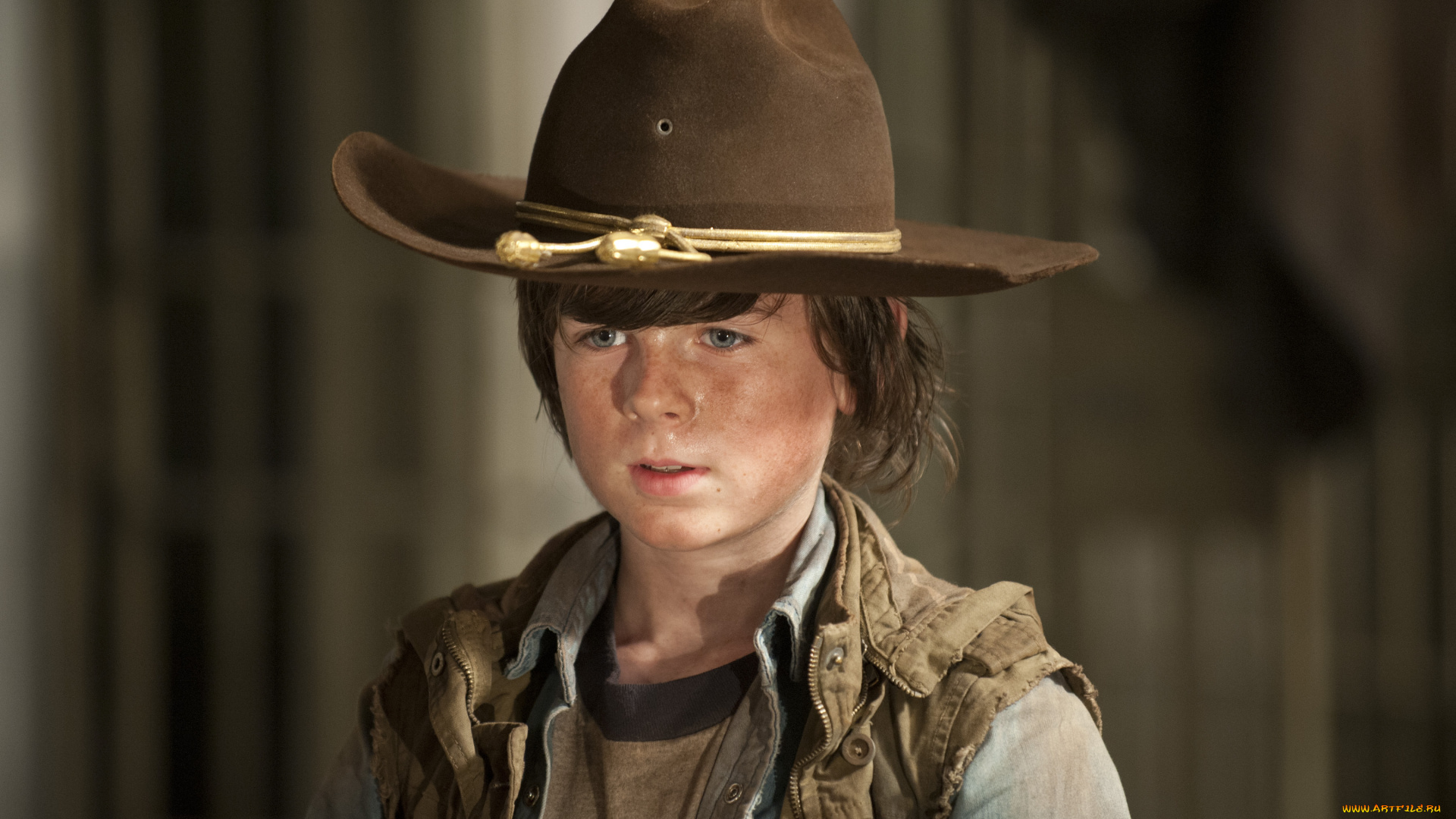 кино, фильмы, the, walking, dead, безрукавка, шляпа, карл, сериал