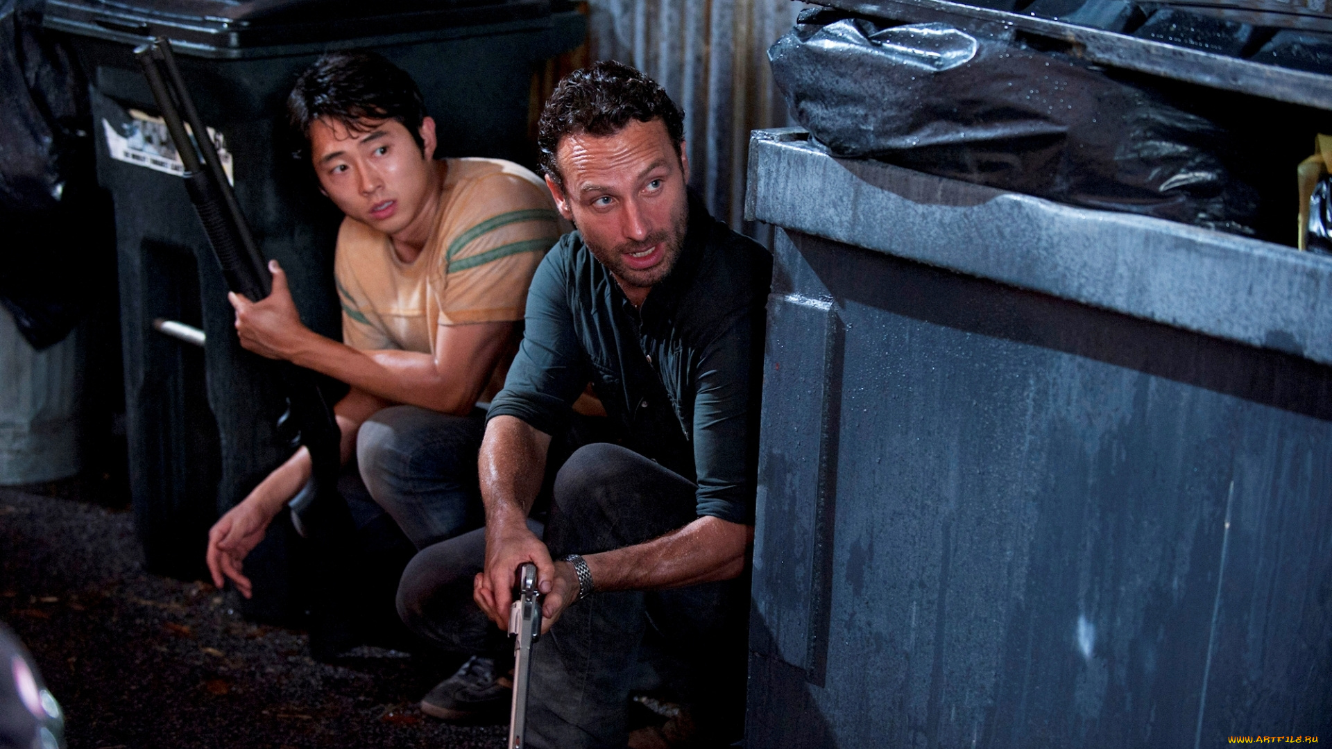 кино, фильмы, the, walking, dead, оружие, рик, сериал, глен