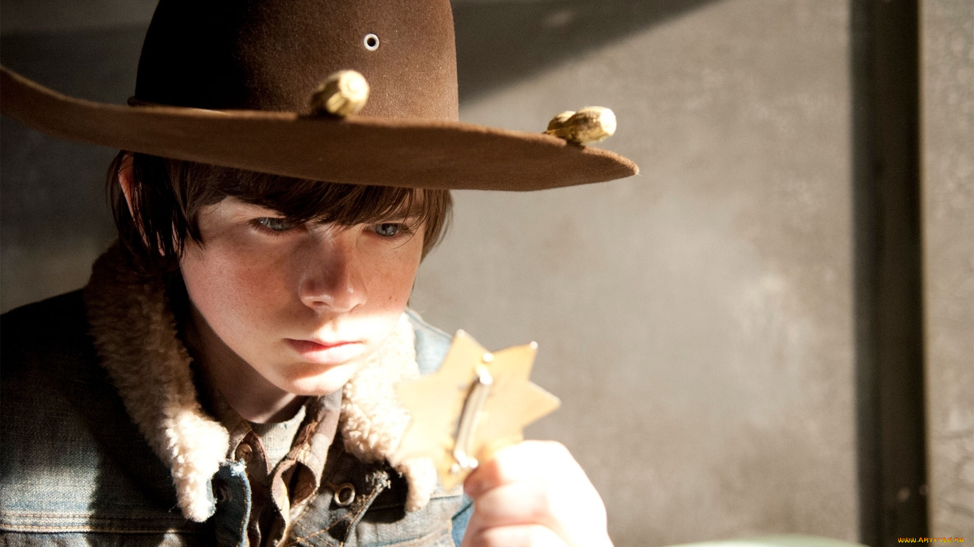 кино, фильмы, the, walking, dead, сериал, звезда, шляпа, карл