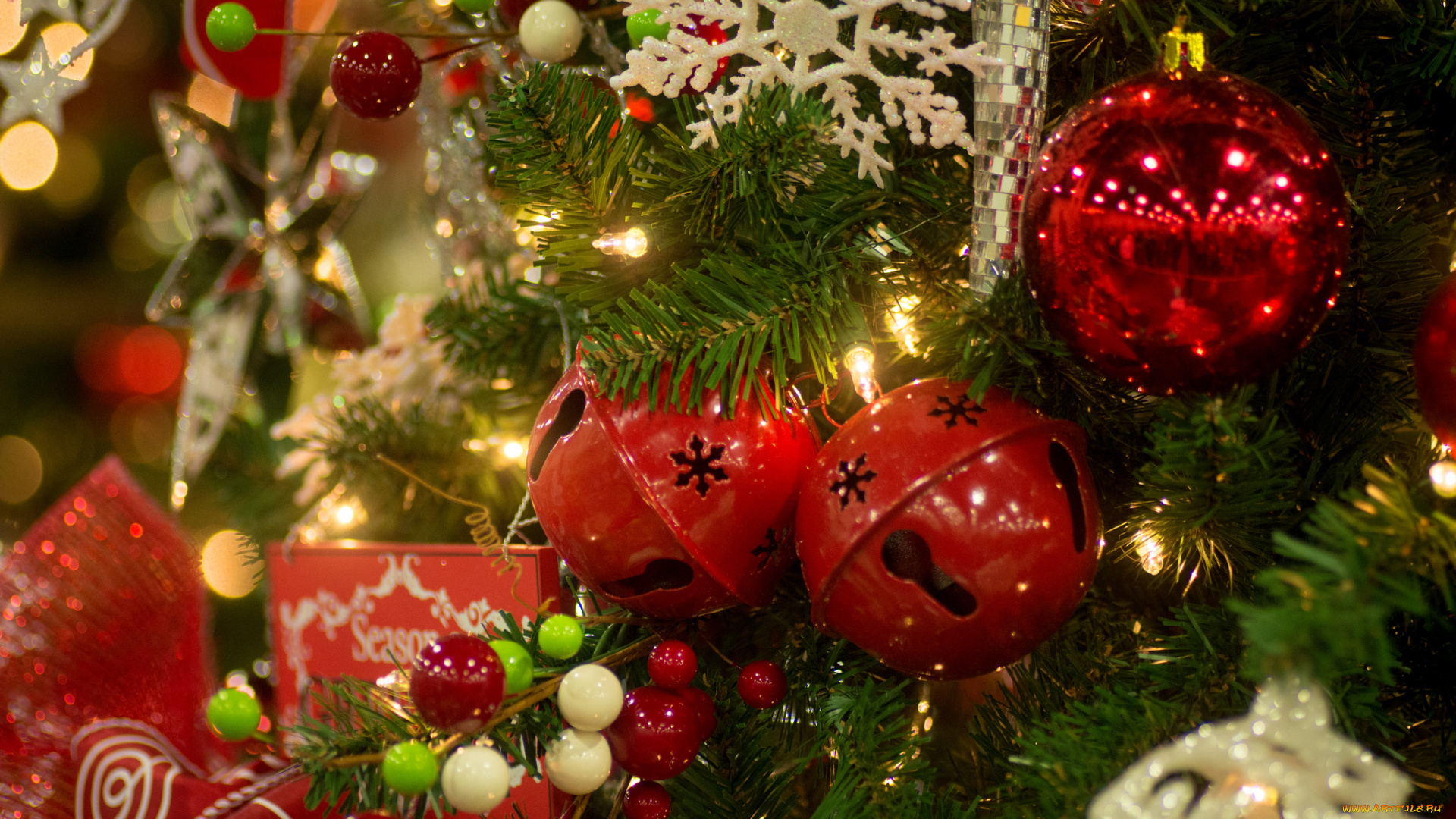 праздничные, украшения, ёлка, украшение, снежинка, шарики