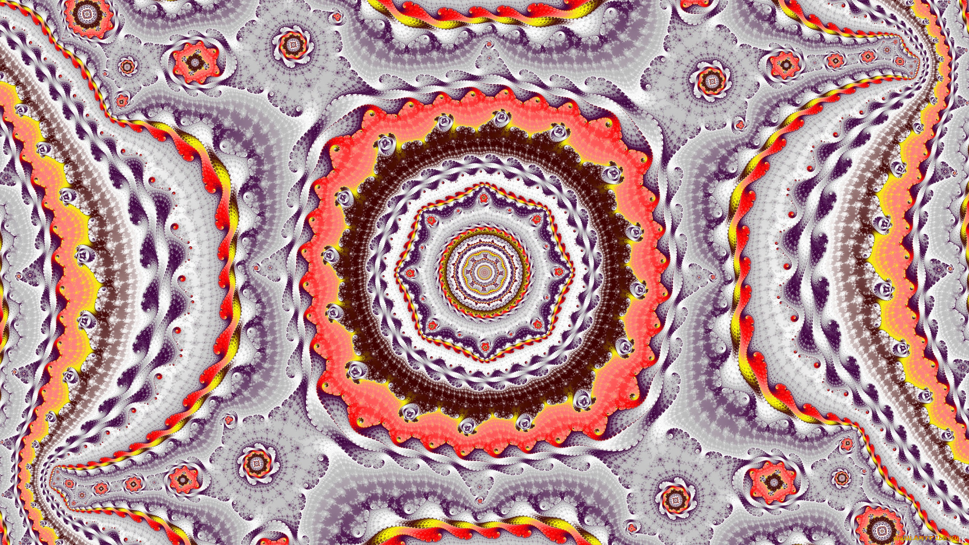 3д, графика, фракталы, , fractal, узор, цвета, фон