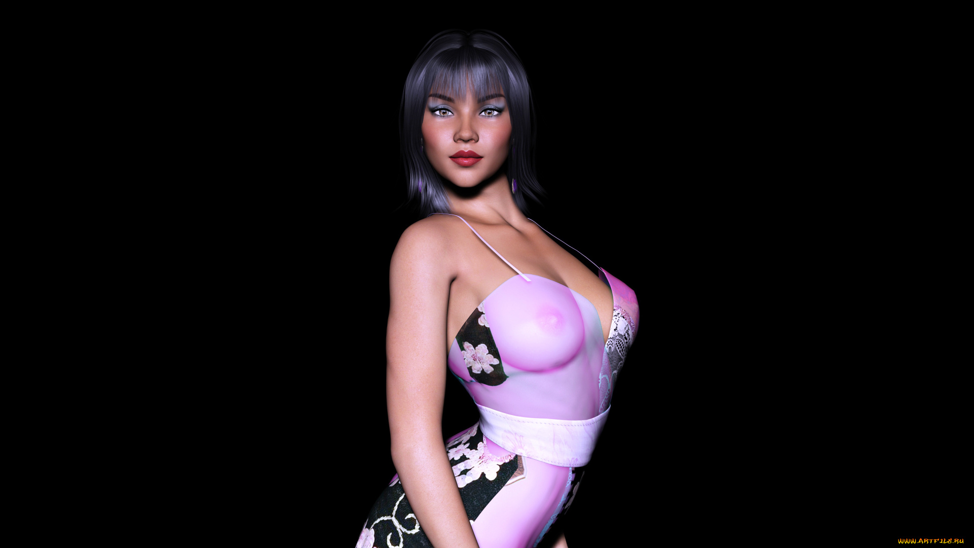 3д, графика, люди, , people, фон, взгляд, девушка