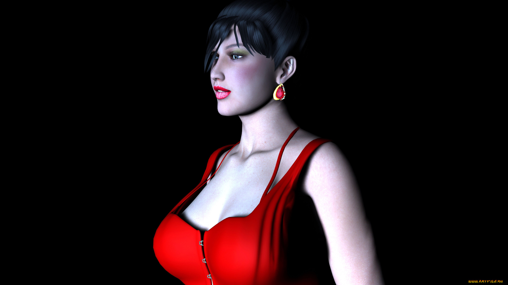 3д, графика, люди, , people, взгляд, девушка, фон