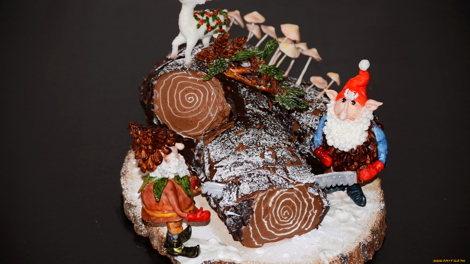 еда, торты, сладости, торт, дизайн, фигурки, новый, год