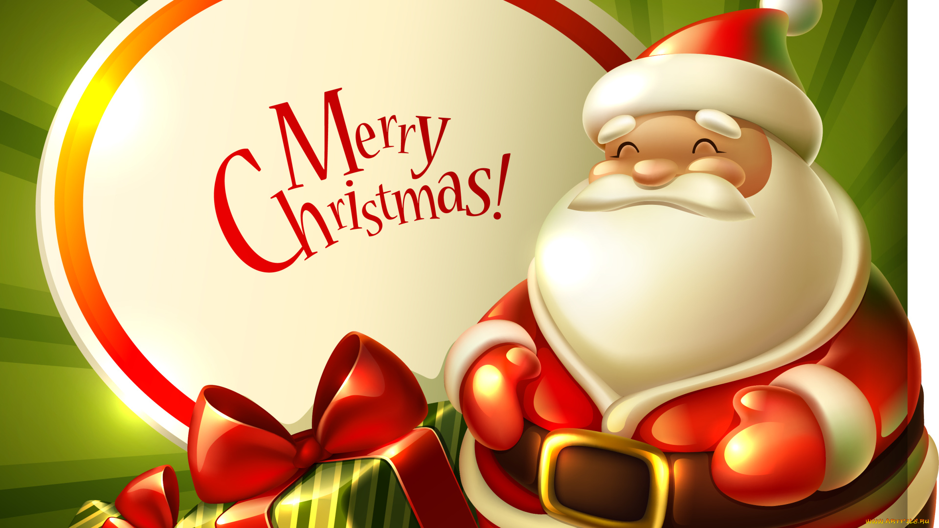 праздничные, векторная, графика, , новый, год, санта, клаус, лучи, подарки