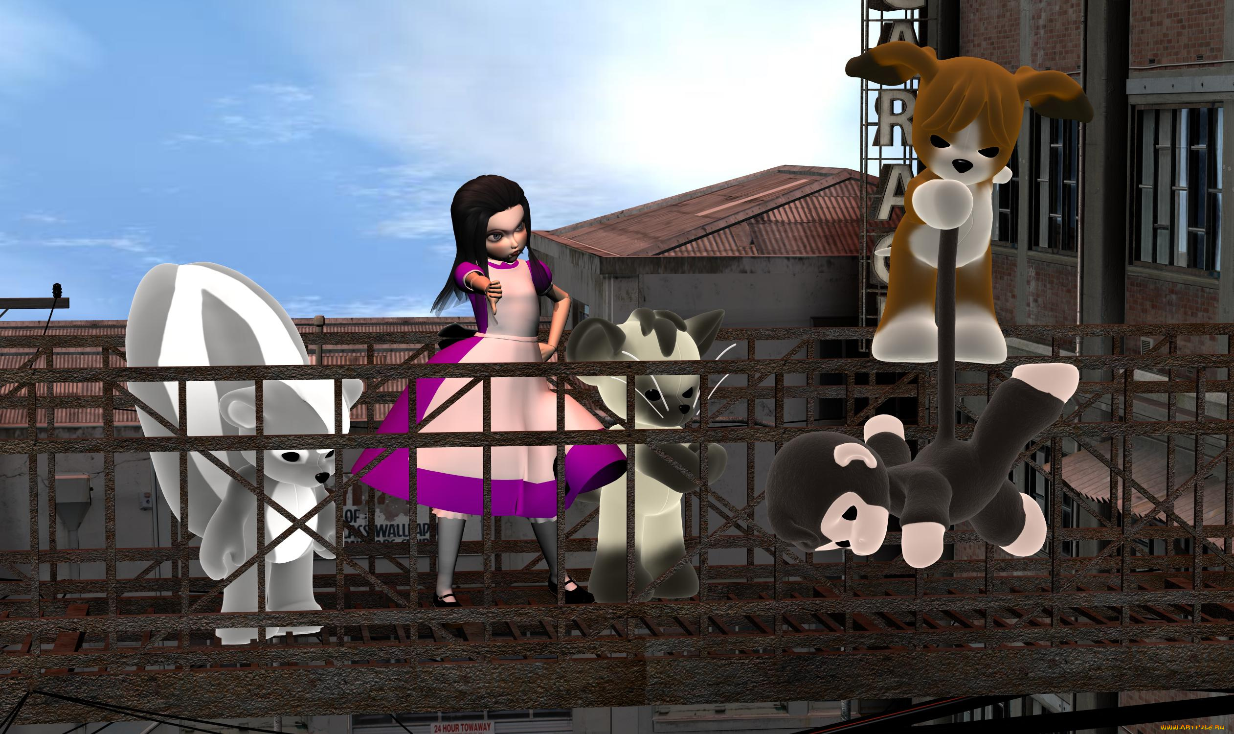 3д, графика, люди, , people, игрушки, девочка