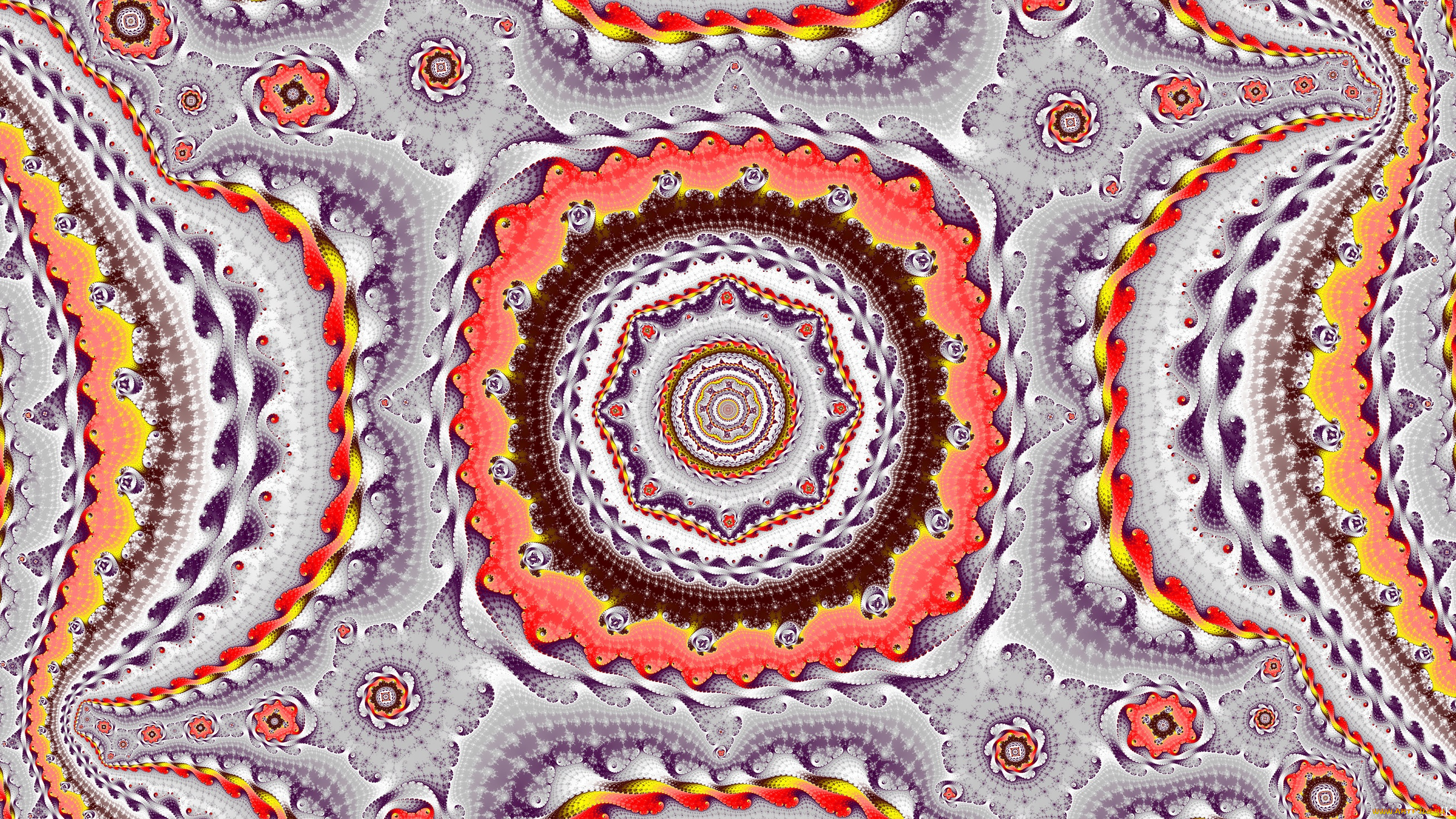 3д, графика, фракталы, , fractal, узор, цвета, фон