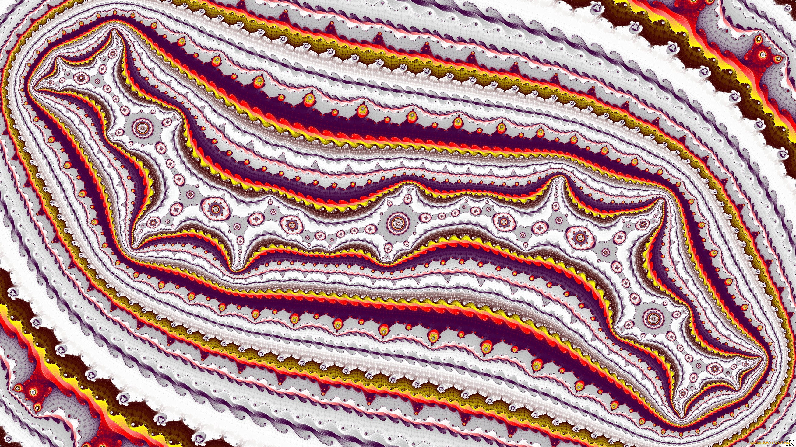 3д, графика, фракталы, , fractal, узор, цвета, фон