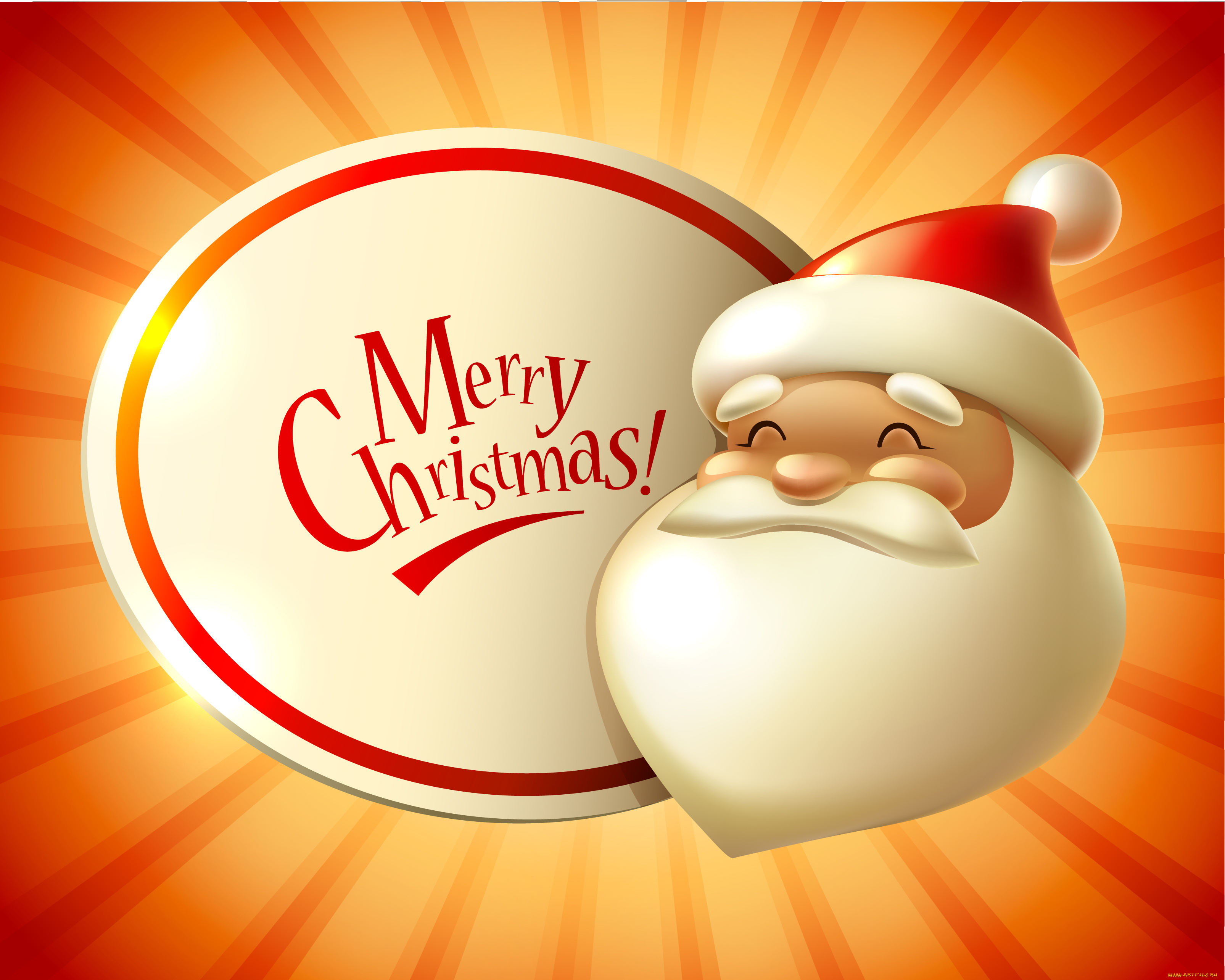 праздничные, векторная, графика, , новый, год, санта, клаус, лучи