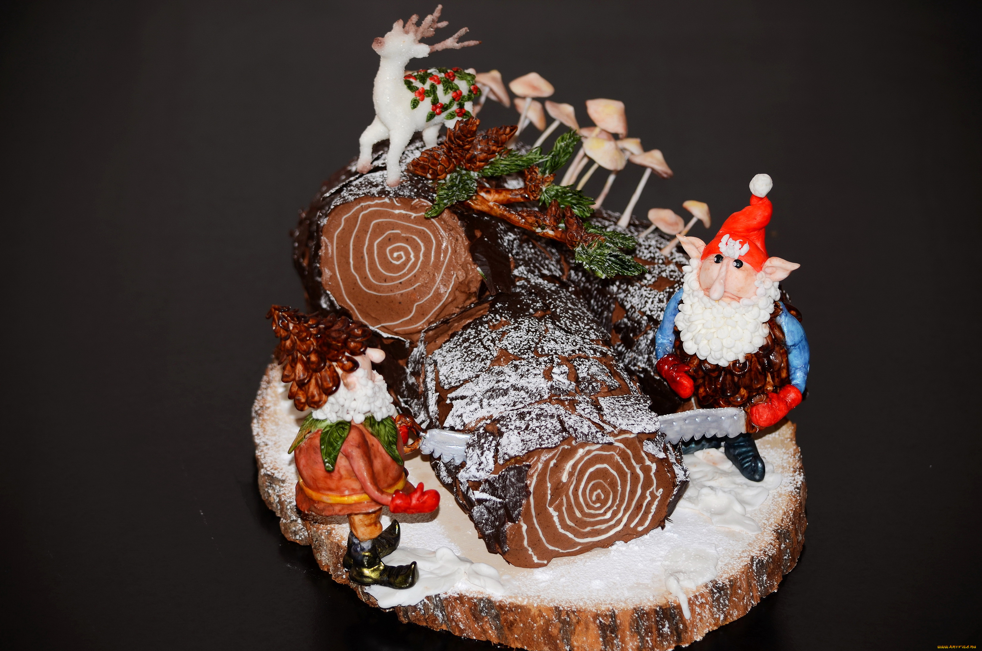 еда, торты, сладости, торт, дизайн, фигурки, новый, год