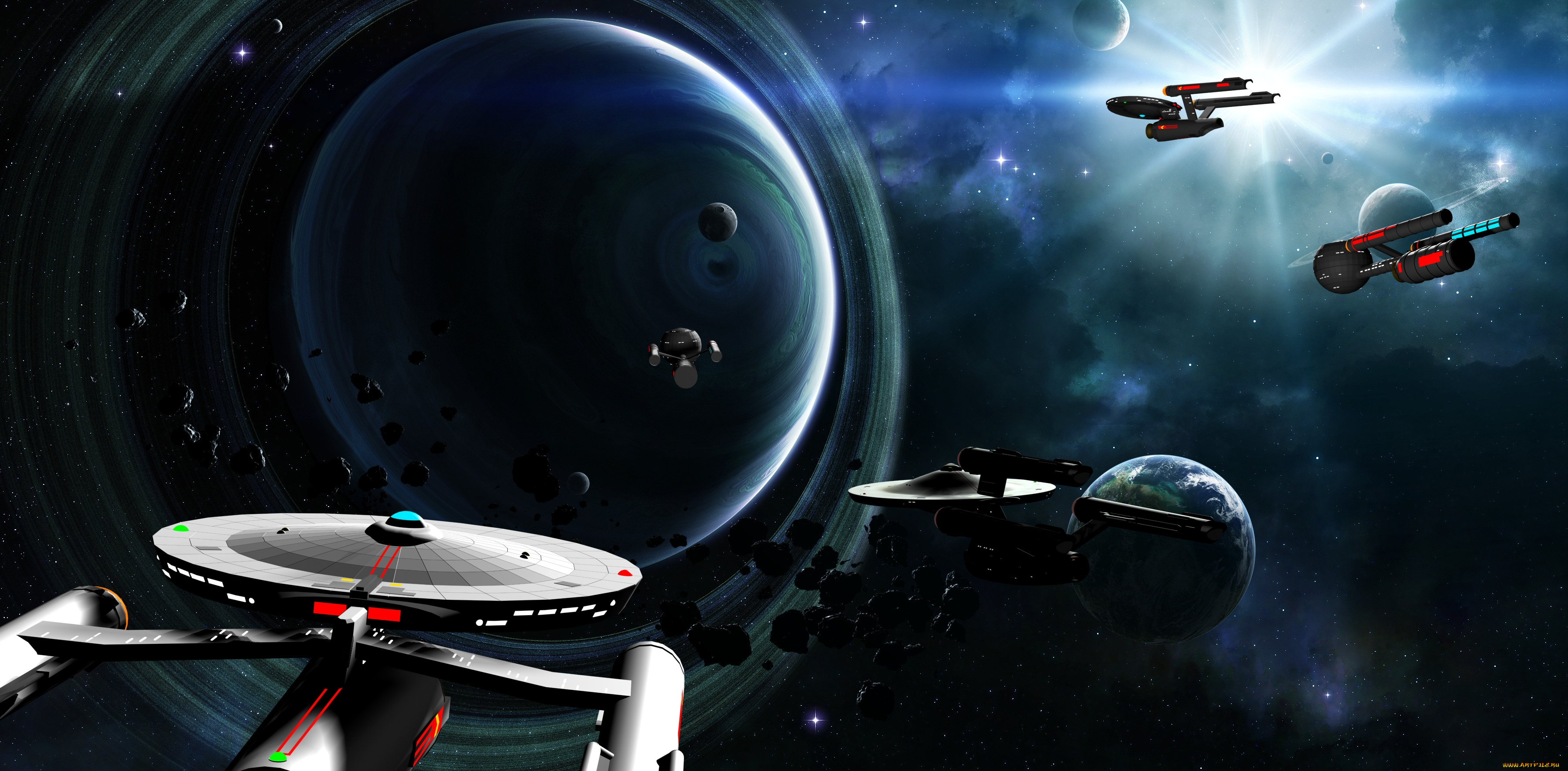 космос, арт, космический, корабль, звезды, вселенная