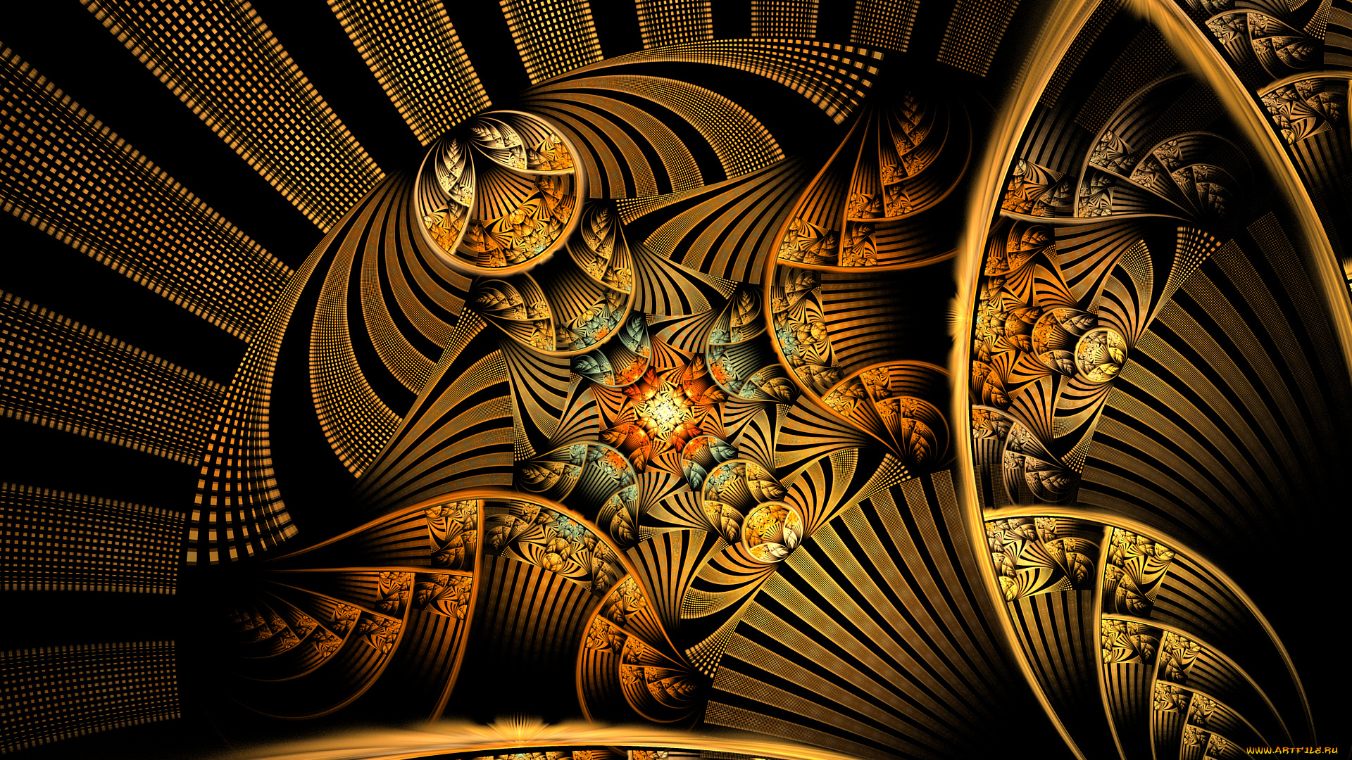 3д, графика, фракталы, , fractal, узор, цвета, фон