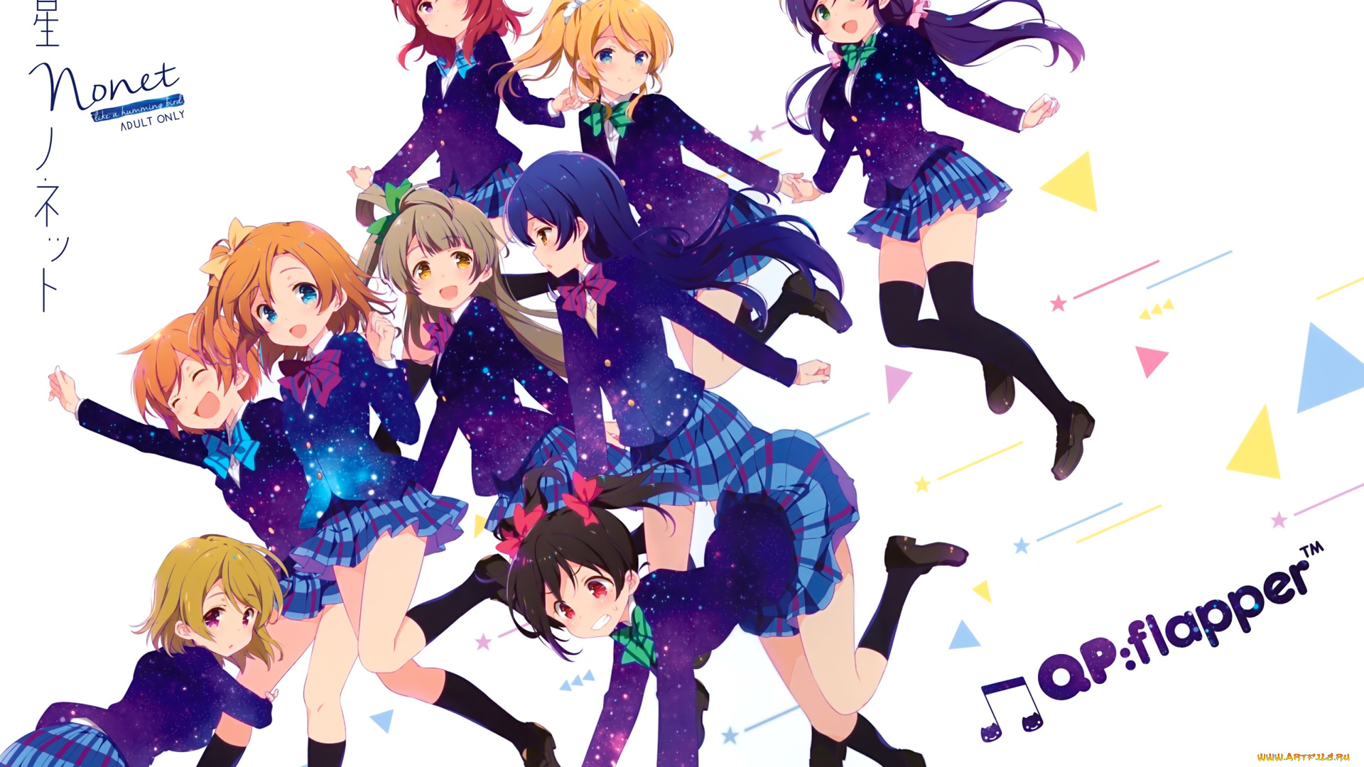 аниме, love, live, , school, idol, project, группа, девочки