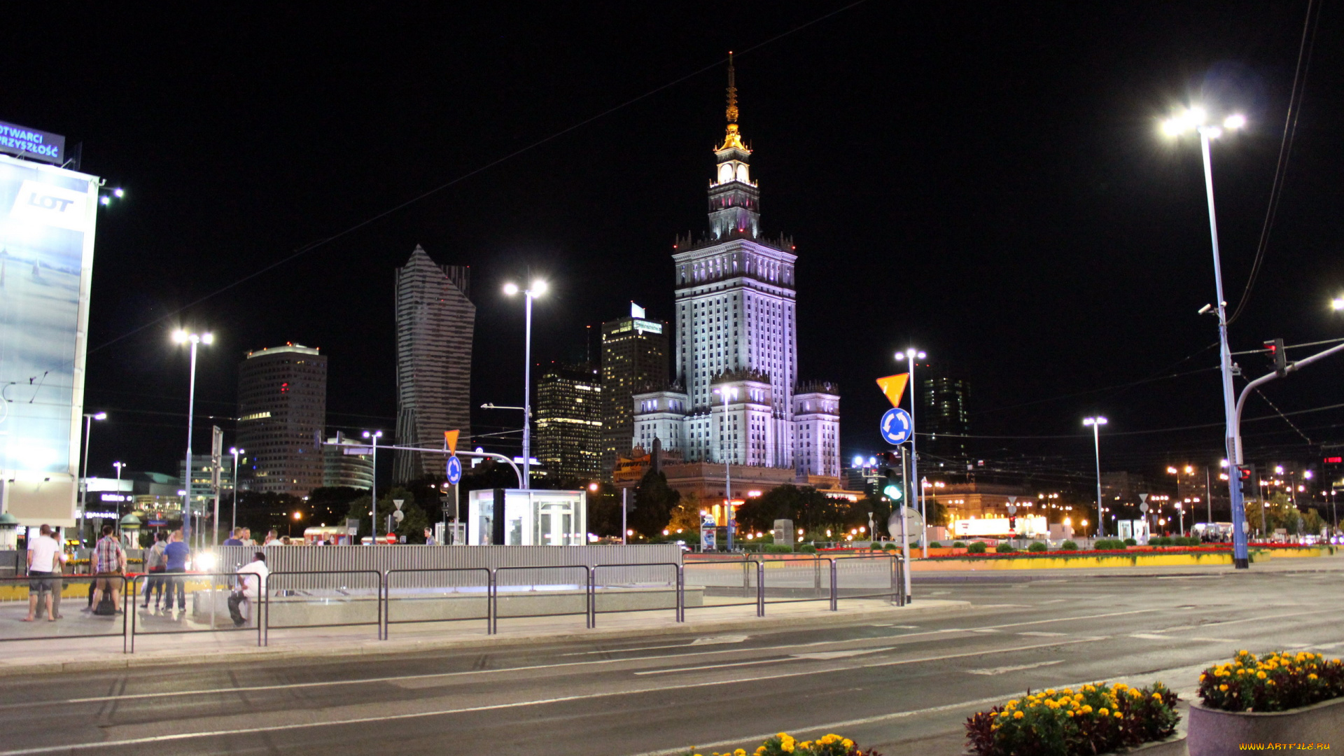 города, берлин, , германия, вечер