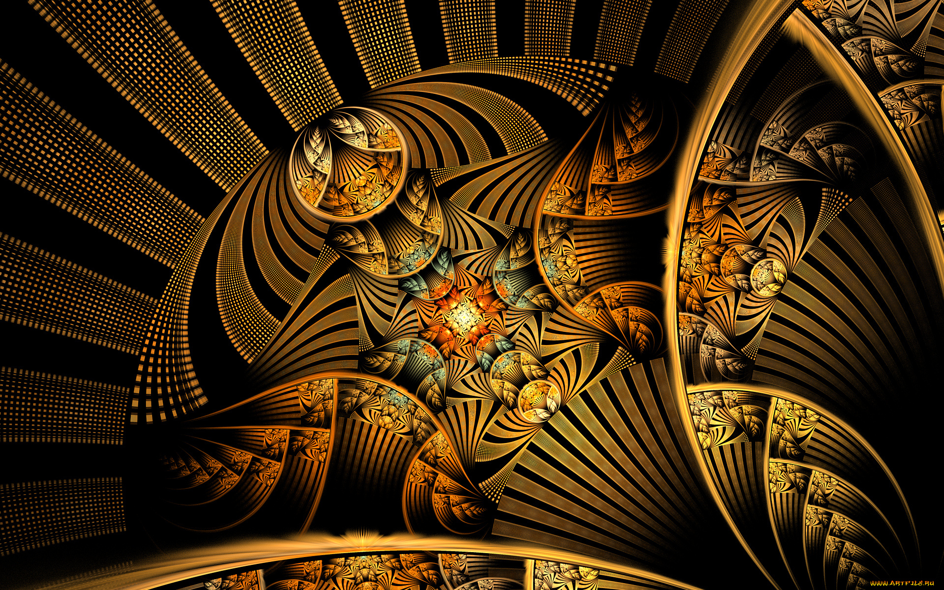 3д, графика, фракталы, , fractal, узор, цвета, фон