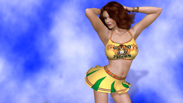 обоя 3д графика, люди , people, фон, взгляд, девушка