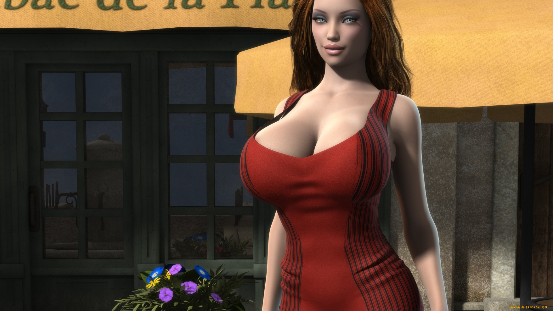 3д, графика, люди, , people, девушка, фон, взгляд