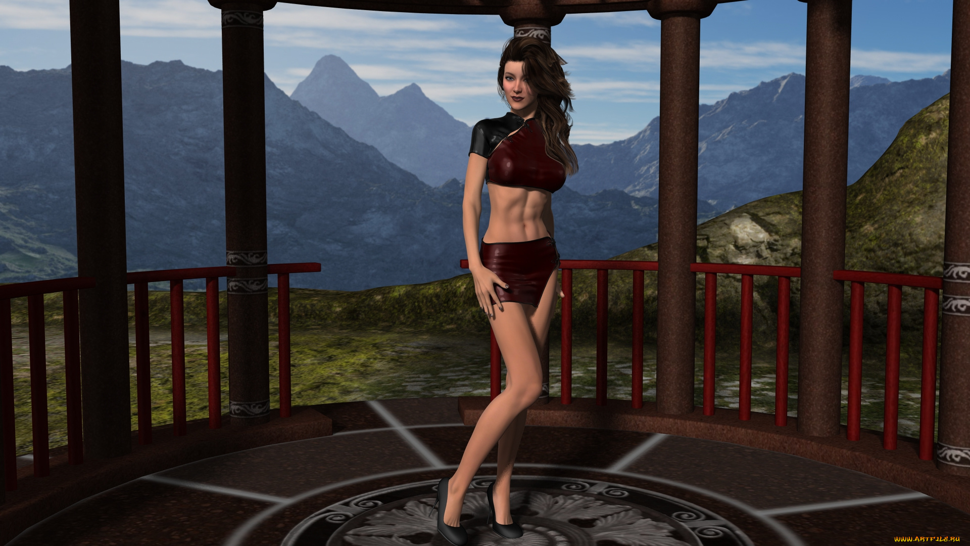 3д, графика, люди, , people, фон, девушка, взгляд