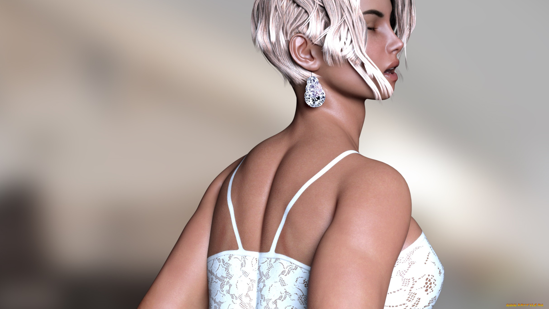 3д, графика, люди, , people, фон, взгляд, девушка