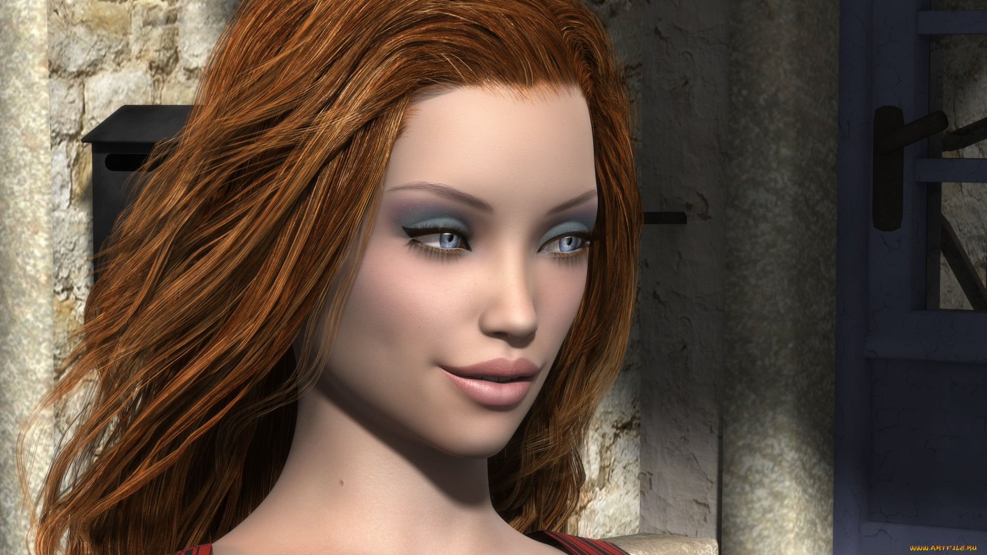 3д, графика, люди, , people, фон, взгляд, девушка