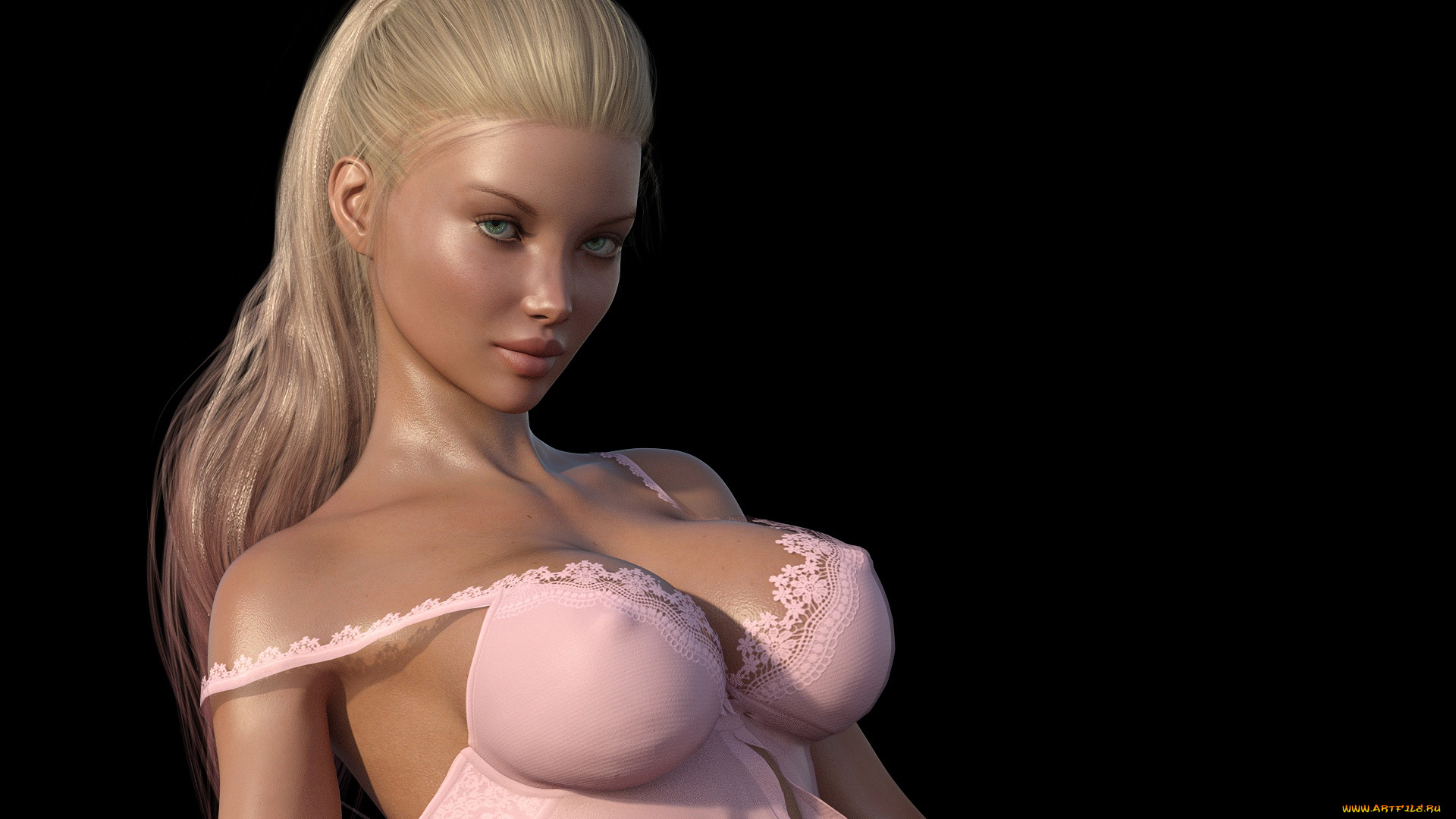 3д, графика, люди, , people, взгляд, девушка, фон