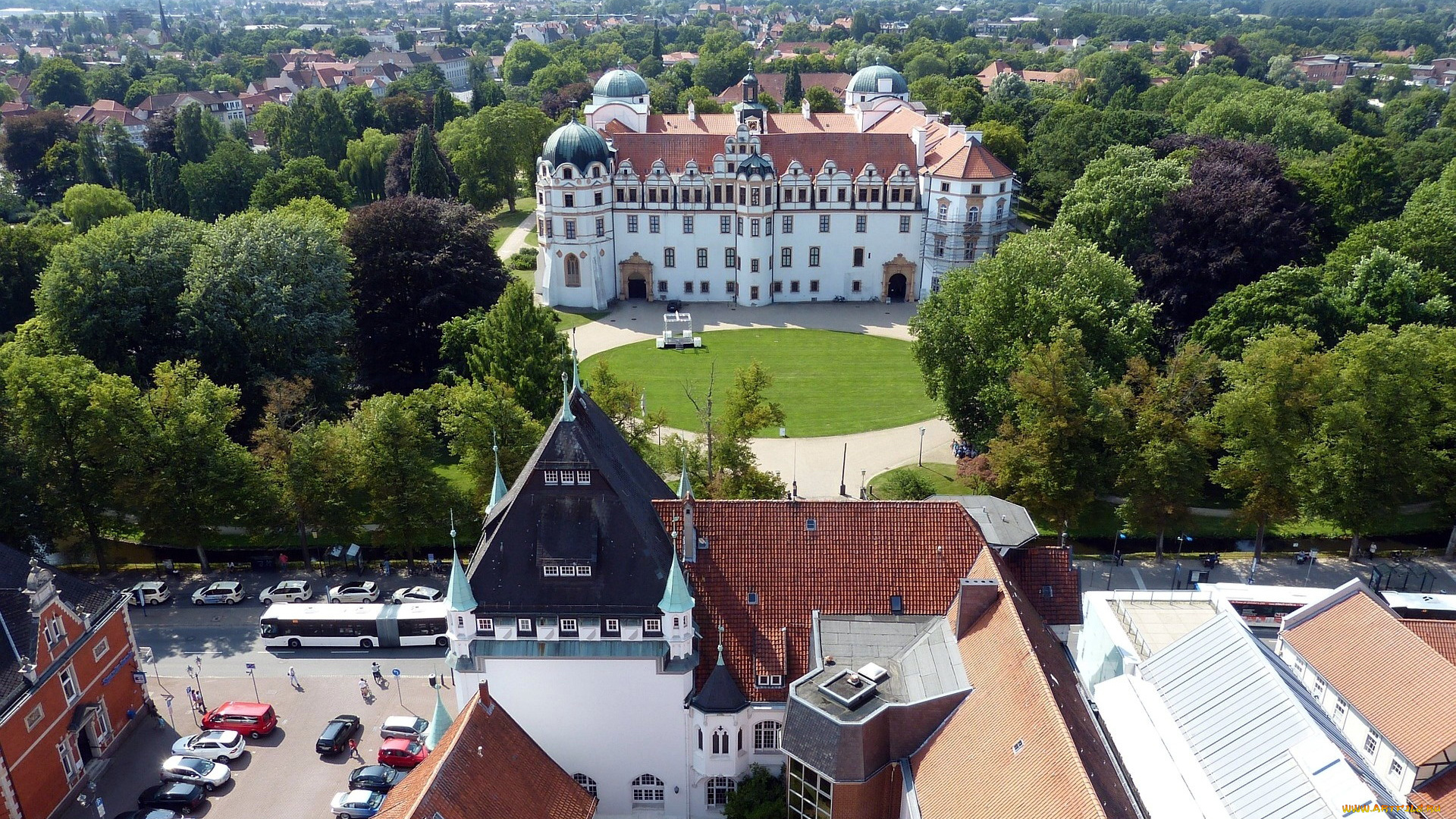 castle, celle, города, замки, германии, castle, celle