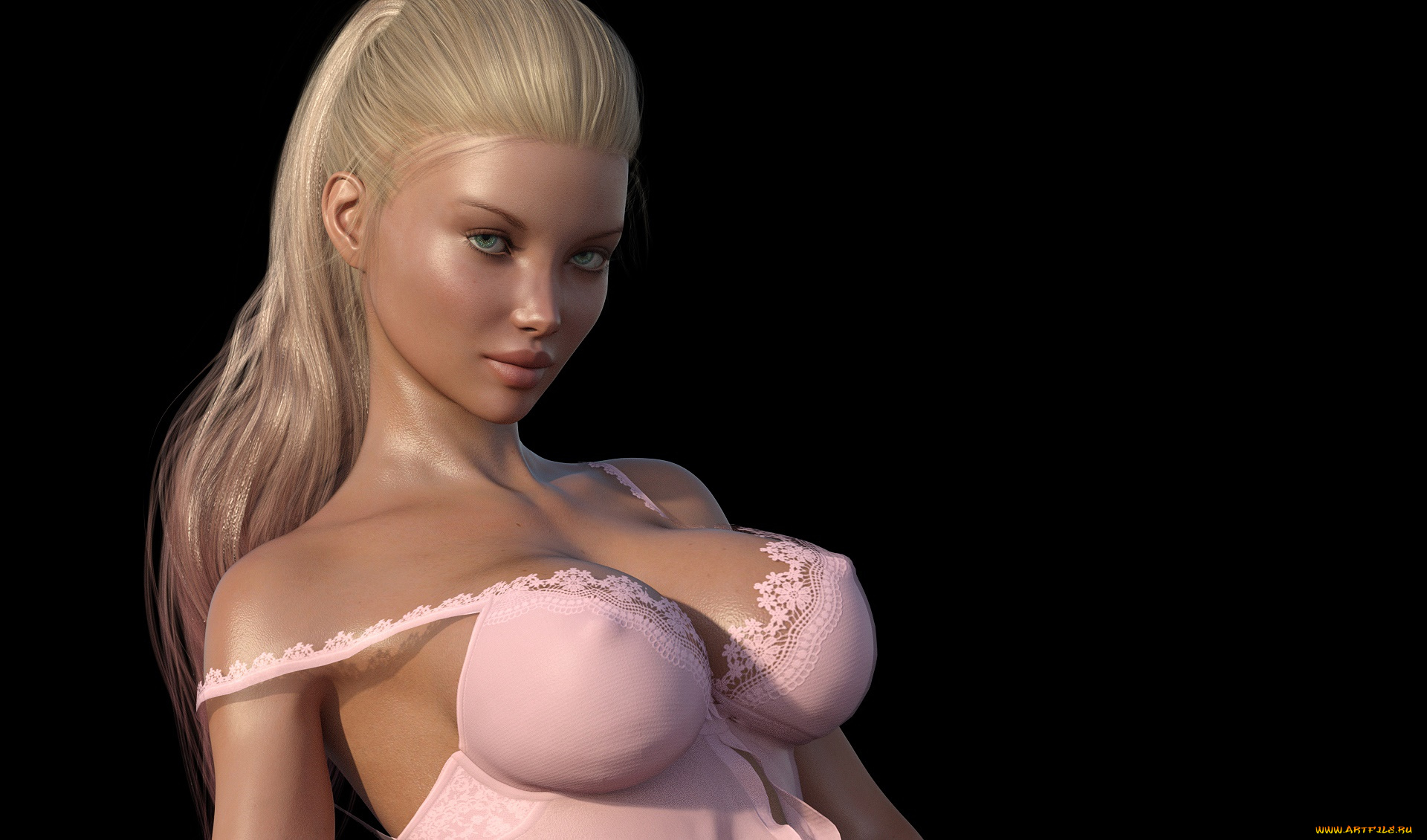 3д, графика, люди, , people, взгляд, девушка, фон