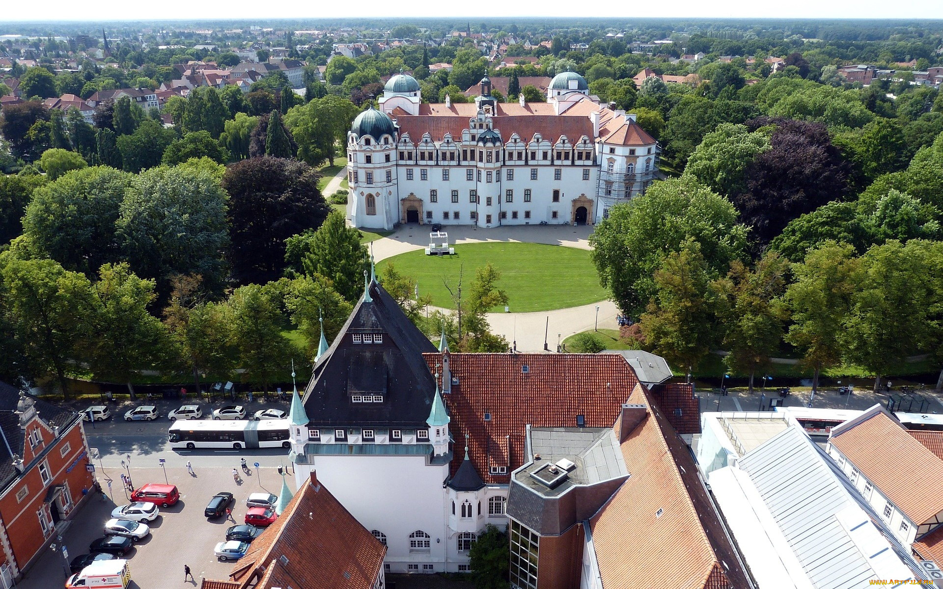 castle, celle, города, замки, германии, castle, celle
