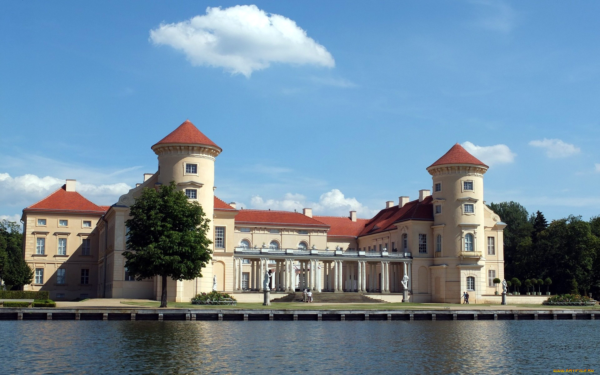 rheinsberg, castle, города, замки, германии, rheinsberg, castle