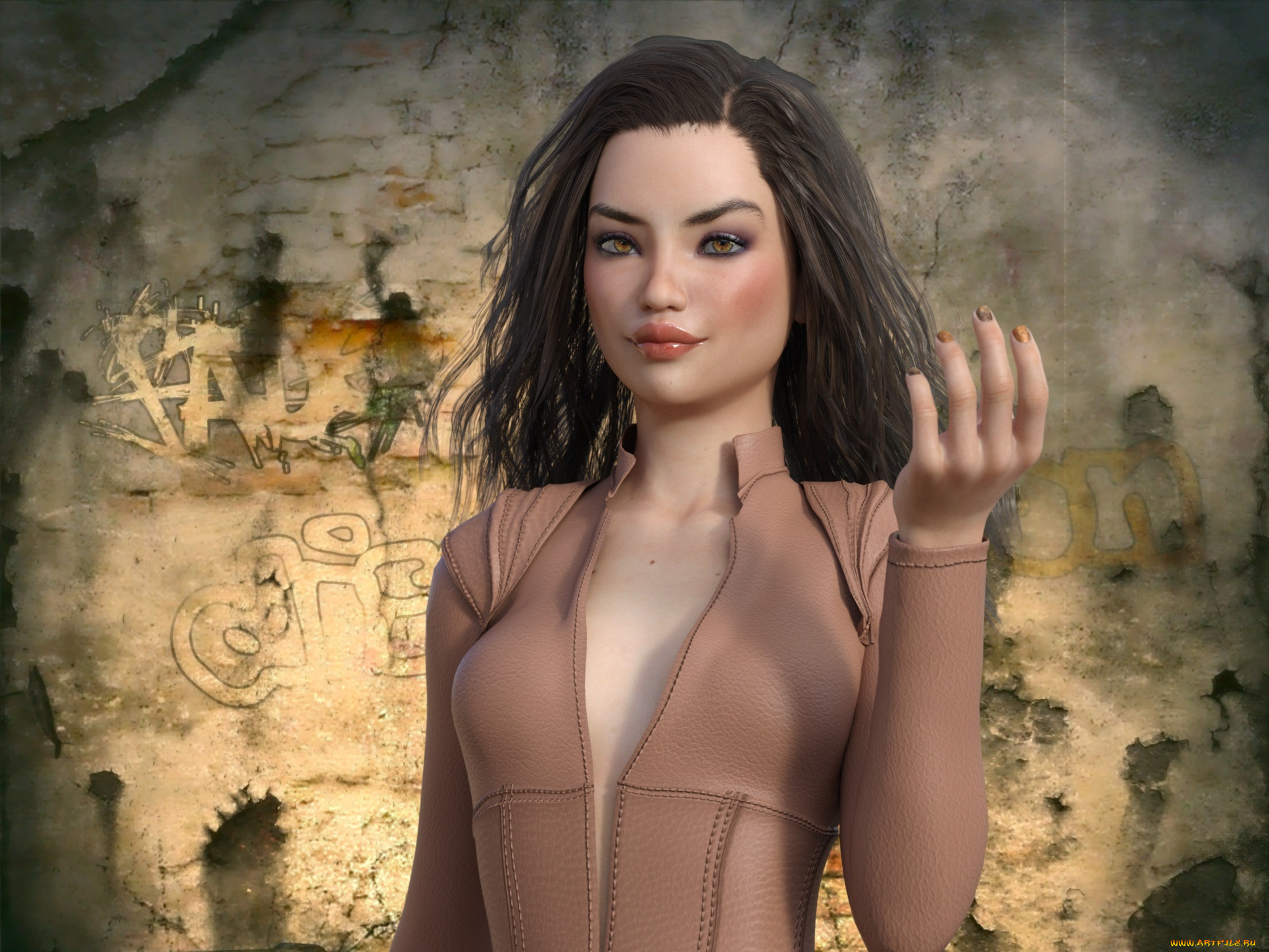 3д, графика, люди, , people, фон, взгляд, девушка