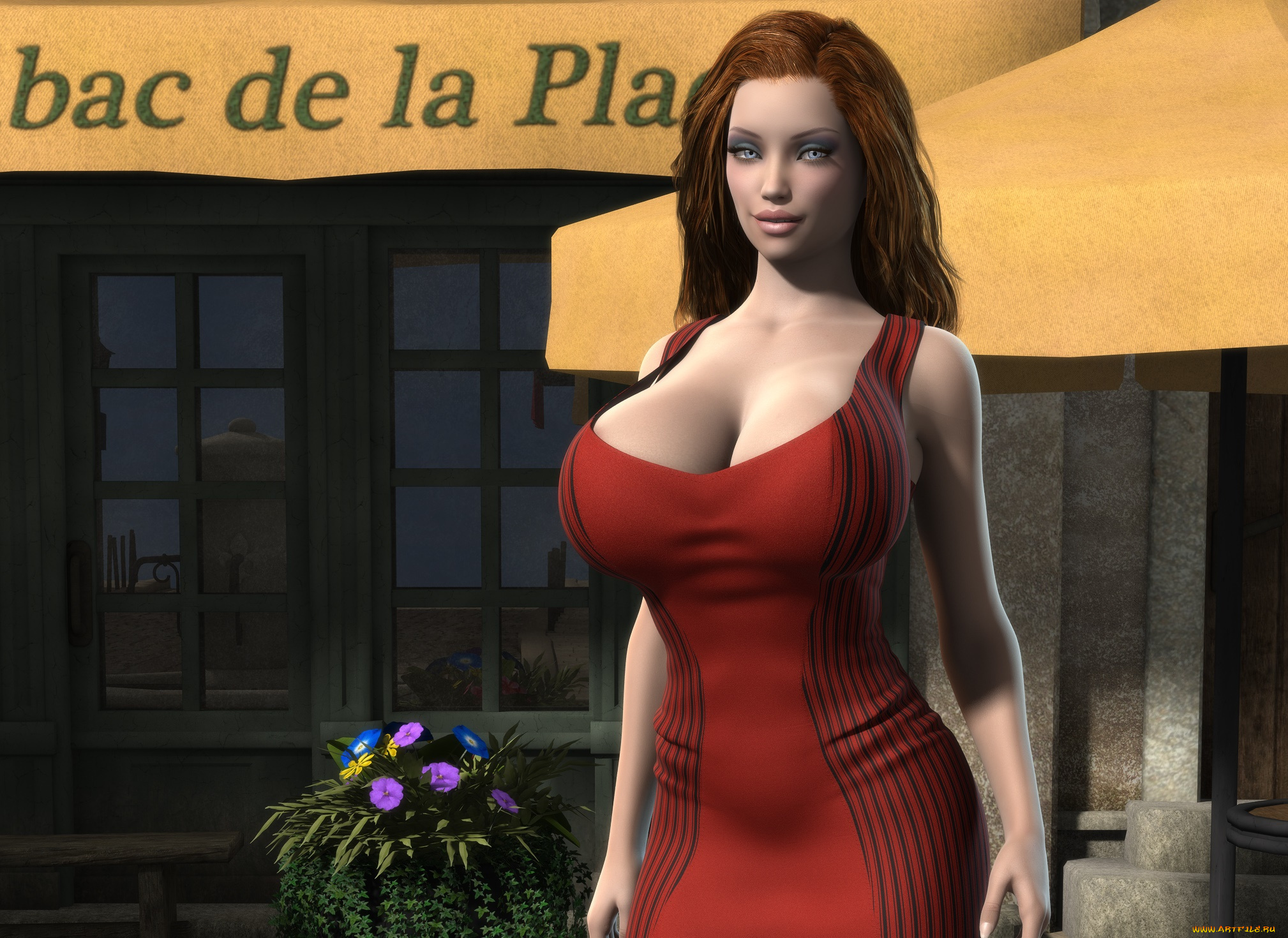 3д, графика, люди, , people, девушка, фон, взгляд