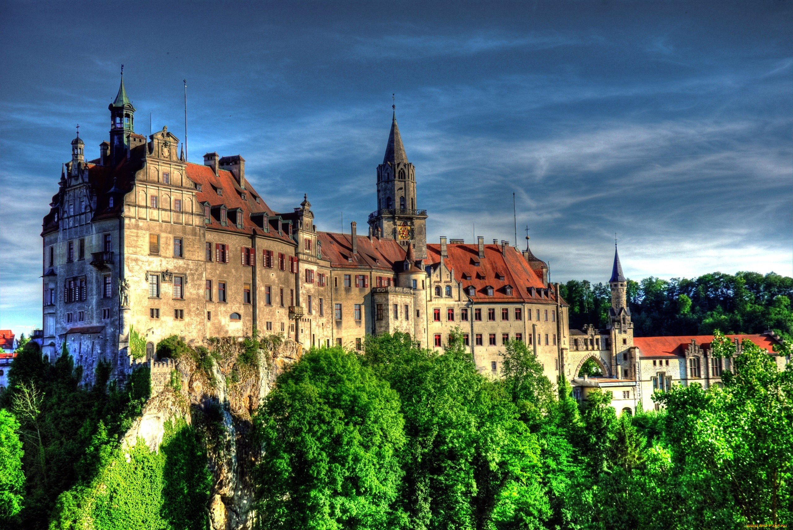 schloss, sigmaringen, города, замки, германии, schloss, sigmaringen