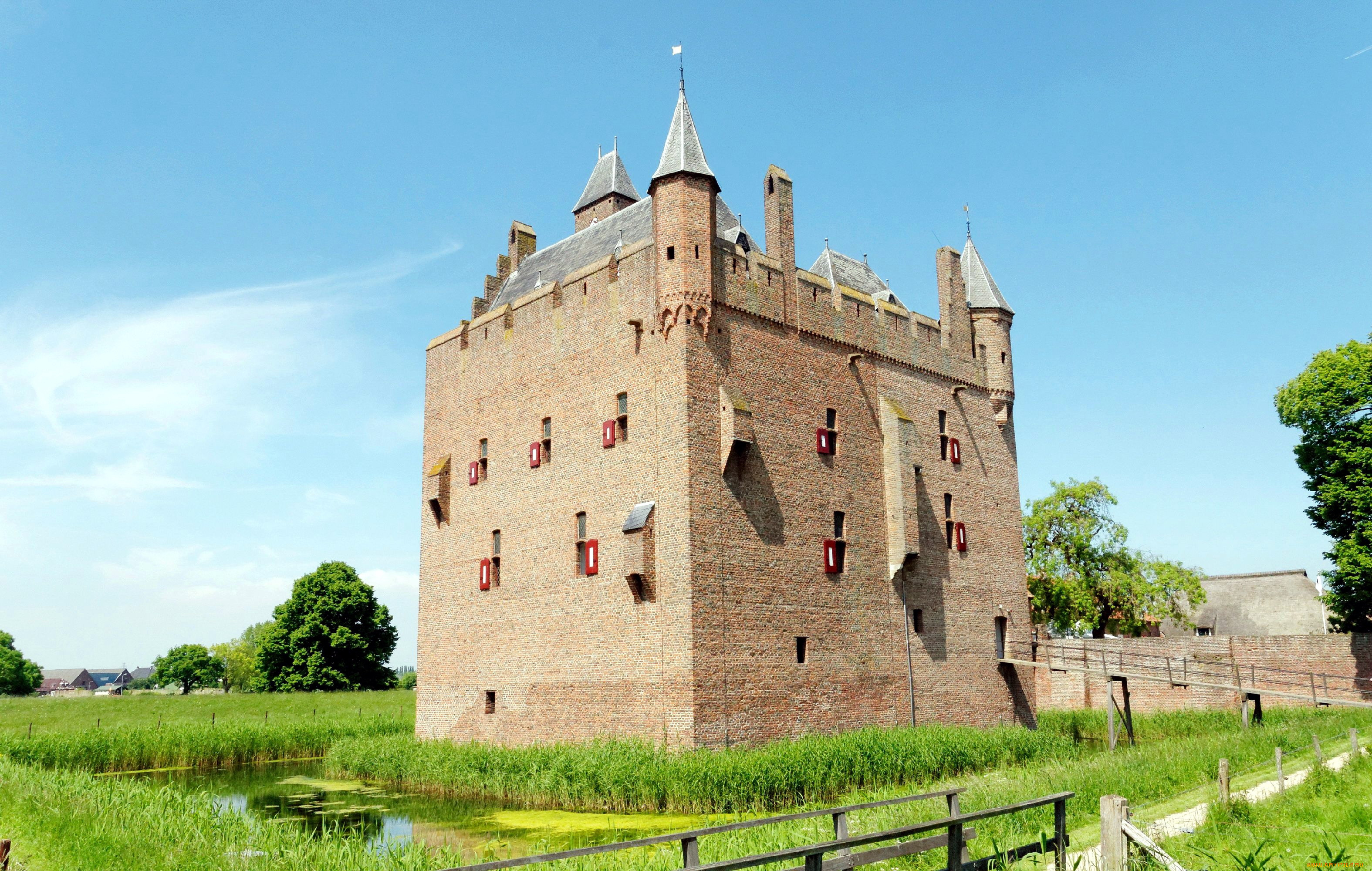 doornenburg, castle, города, замки, нидерландов, doornenburg, castle