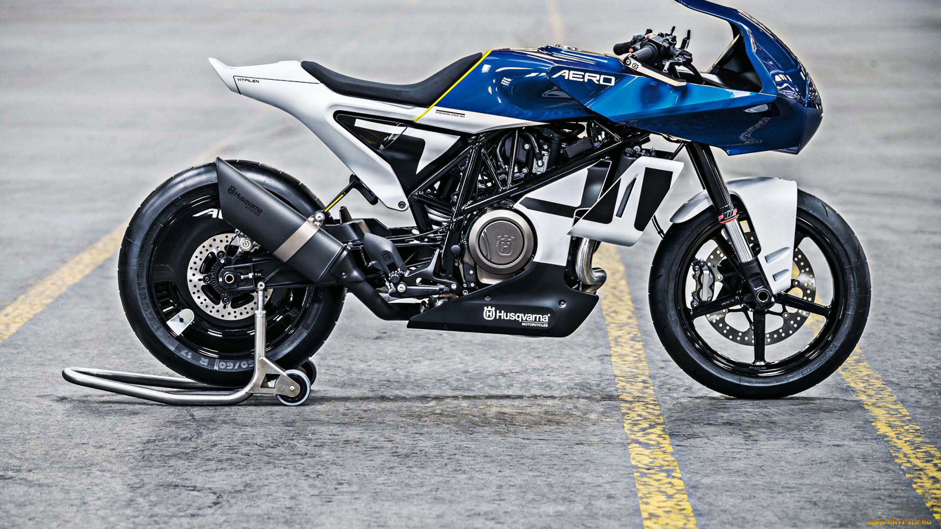 husqvarna, vitpilen, 701, aero, мотоциклы, husqvarna, синий, мотоцикл, eicma, 2018