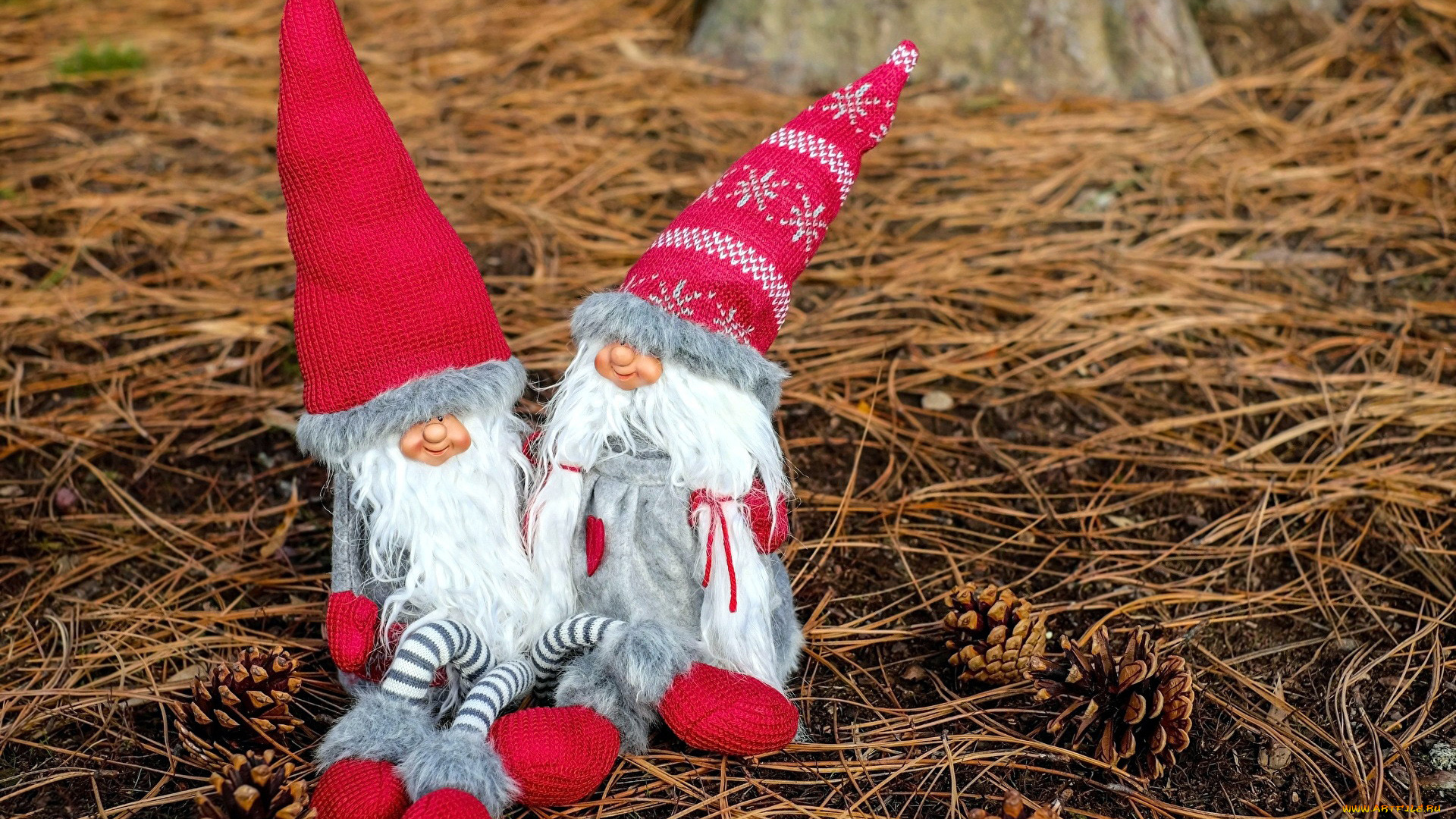 праздничные, фигурки, гномы