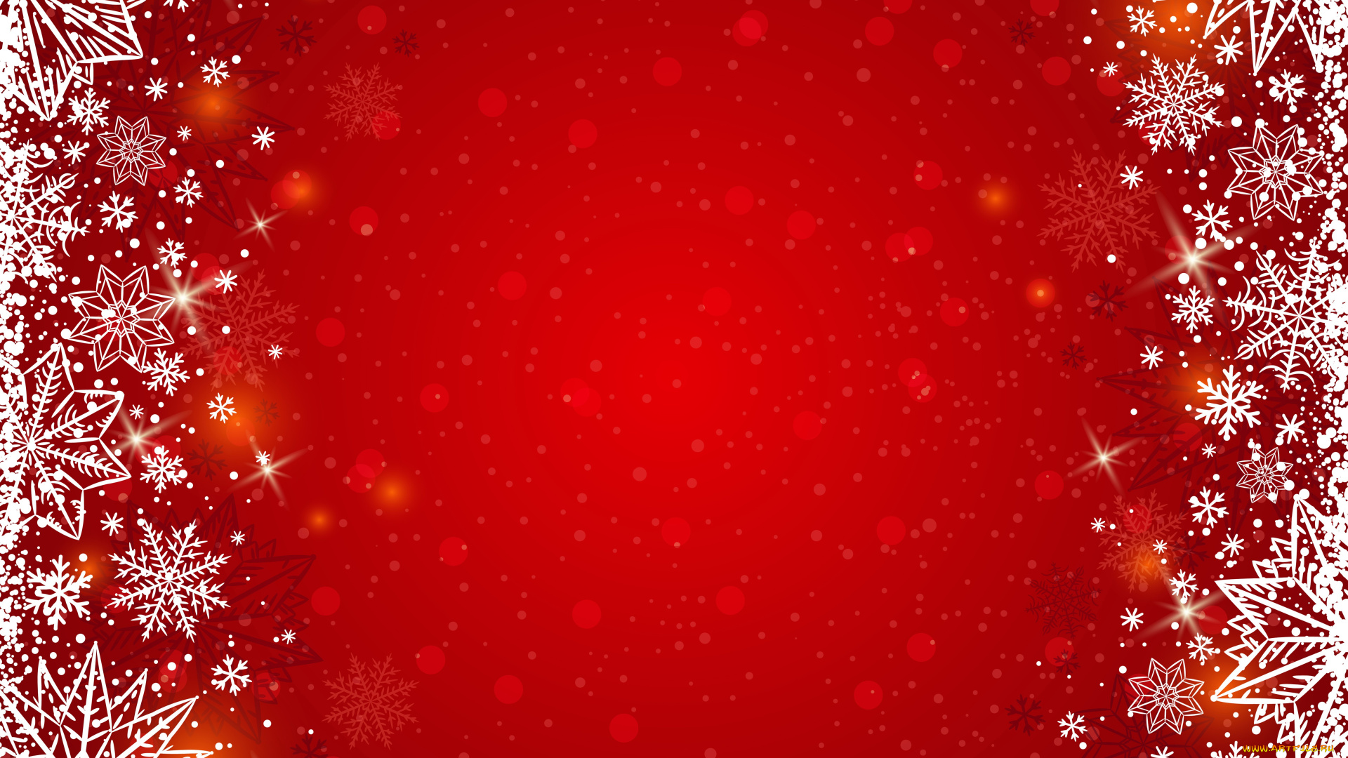 праздничные, снежинки, и, звёздочки, зима, снежинки, фон