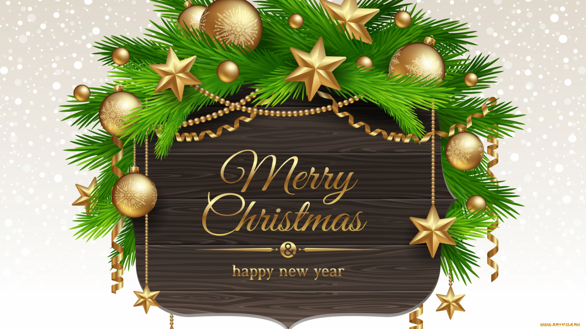 праздничные, векторная, графика, , новый, год, ветки, шары, фон