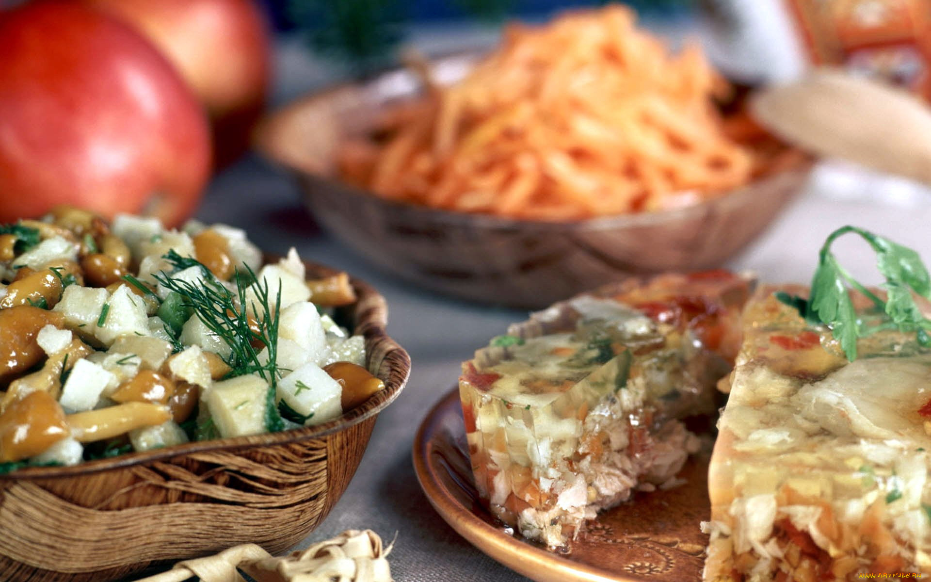 еда, разное, грибы, холодец