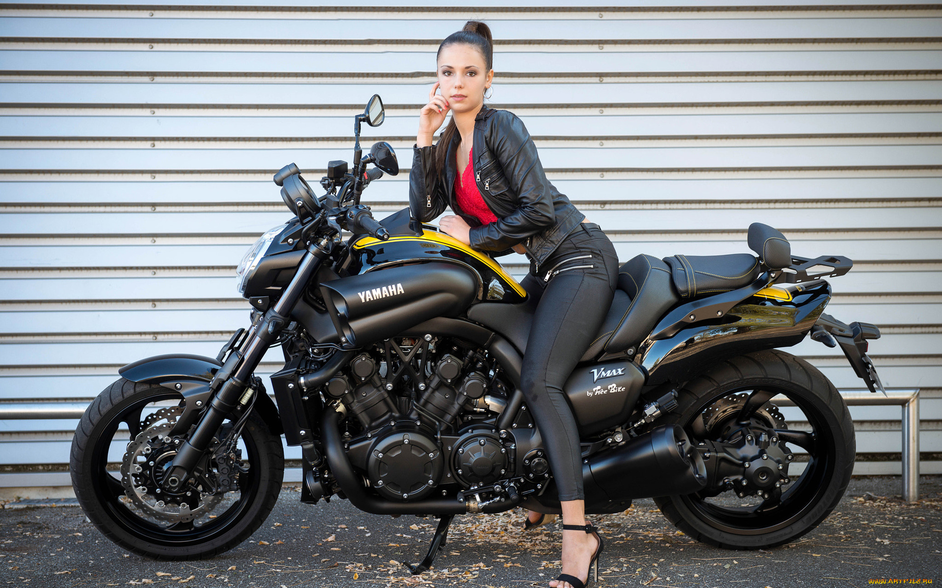 мотоциклы, мото, с, девушкой, девушки