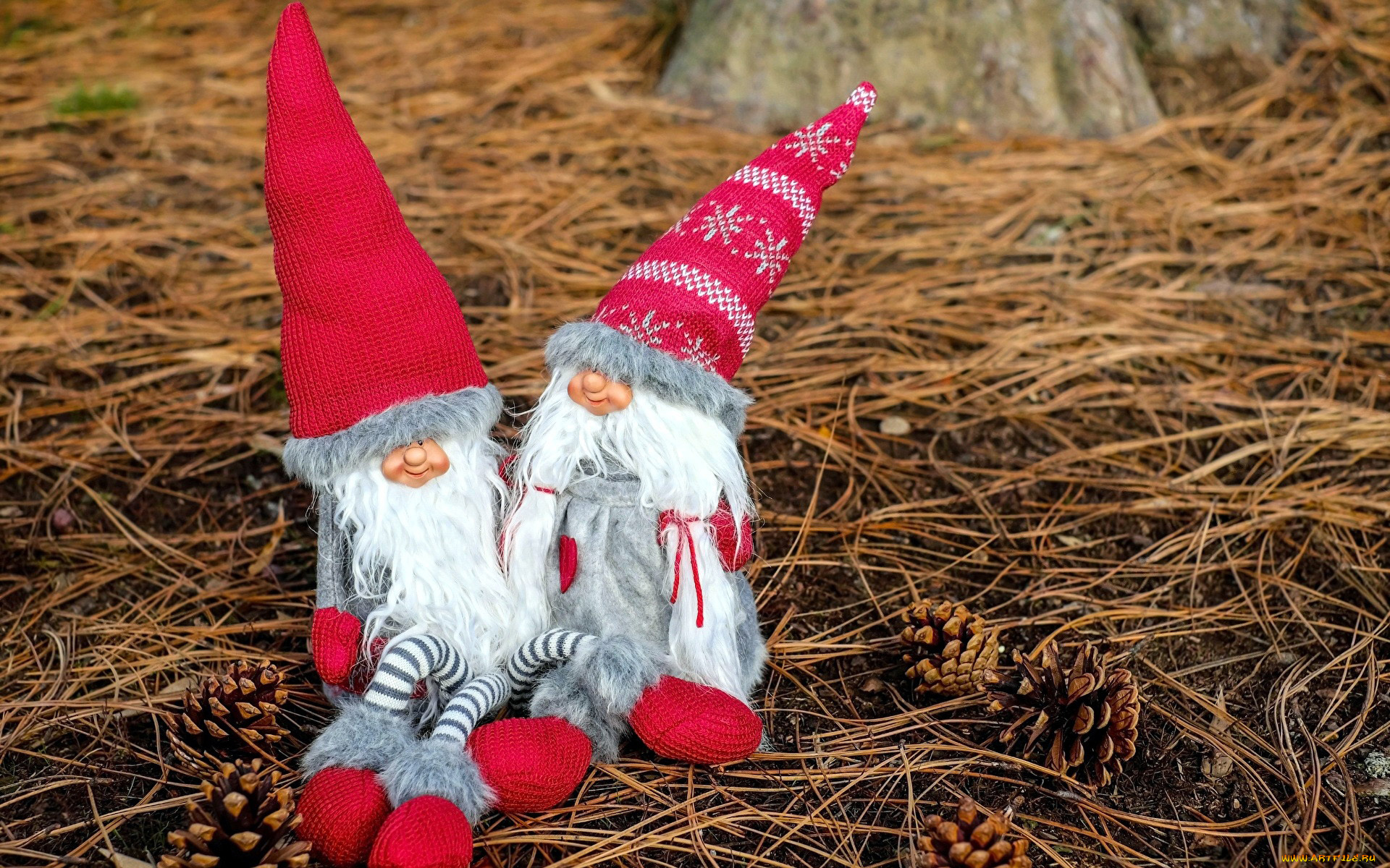праздничные, фигурки, гномы